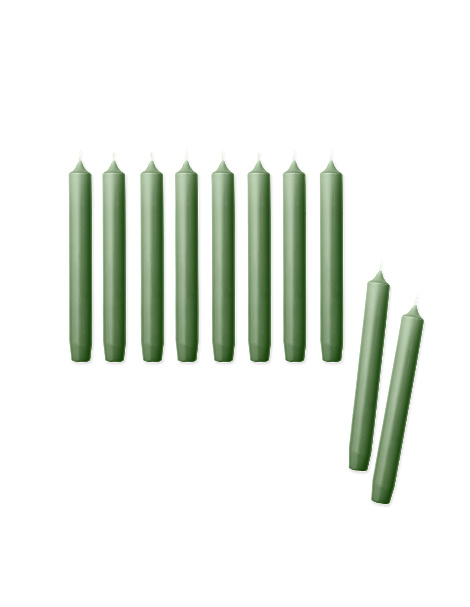Taper candles 19 cm 10 pcs Paraffin. Ø2,2 x 19 cm. 10 pcs.