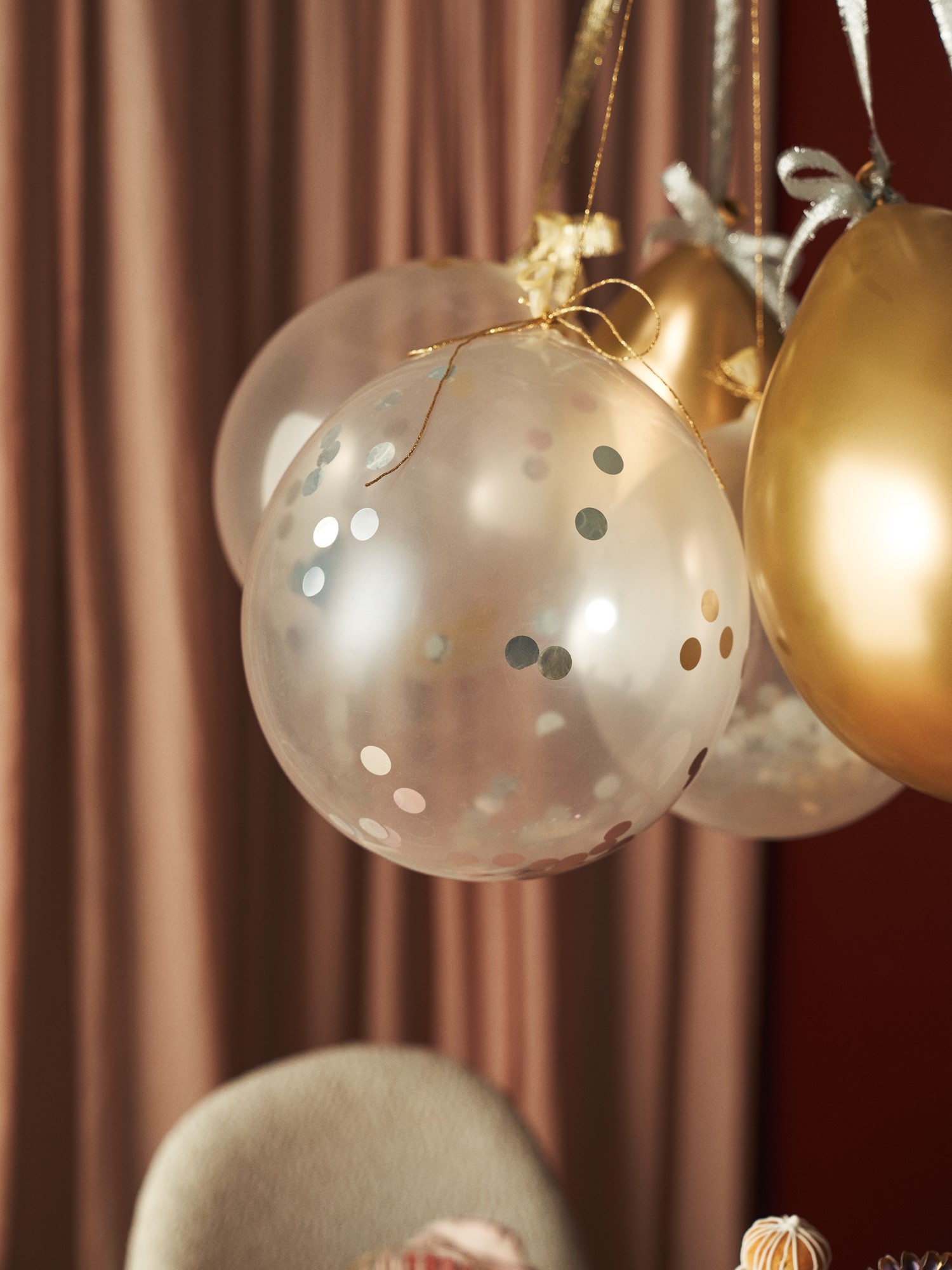 Balloons with confetti Latex. 30 cm. 6 pcs.