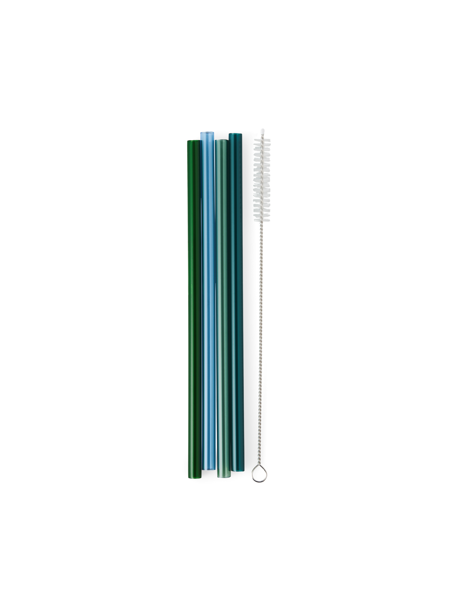 Reusable plastic straws 20 cm. 4 pcs.