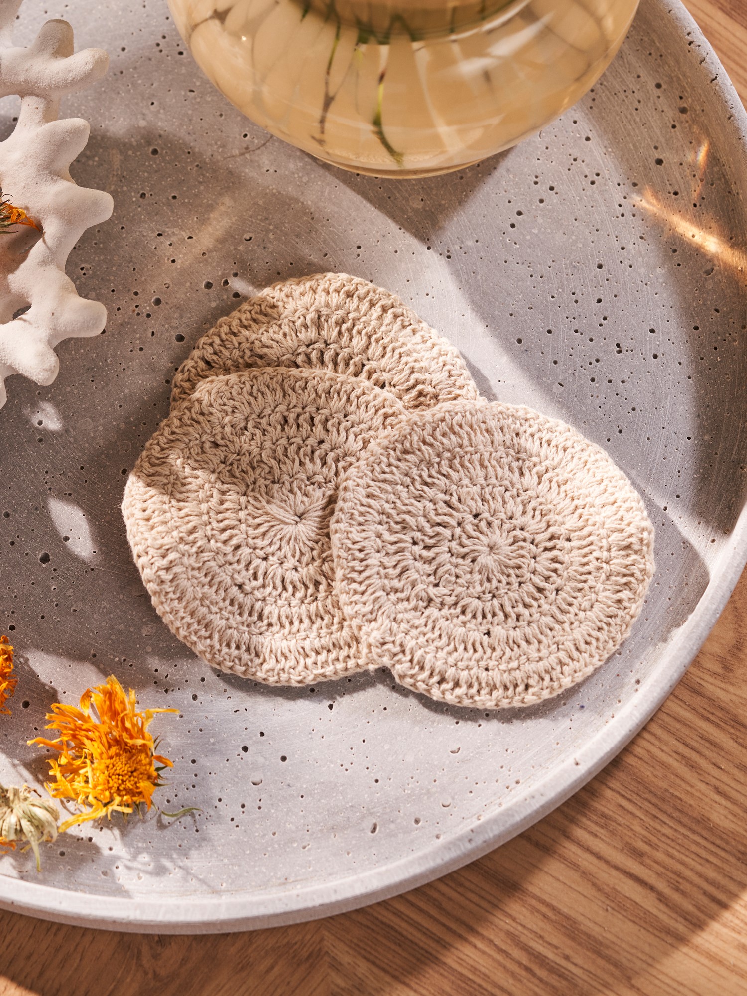 Reusable pads Cotton. Ø8 cm. 3 pcs.