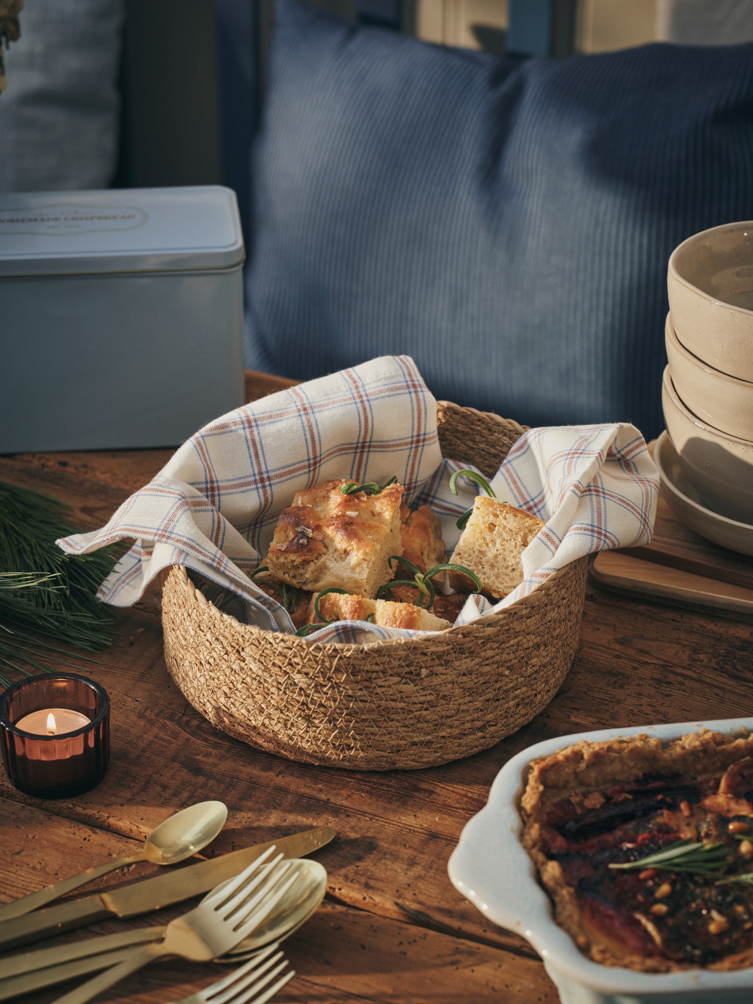 Bread basket Seagrass. Ø18 cm.