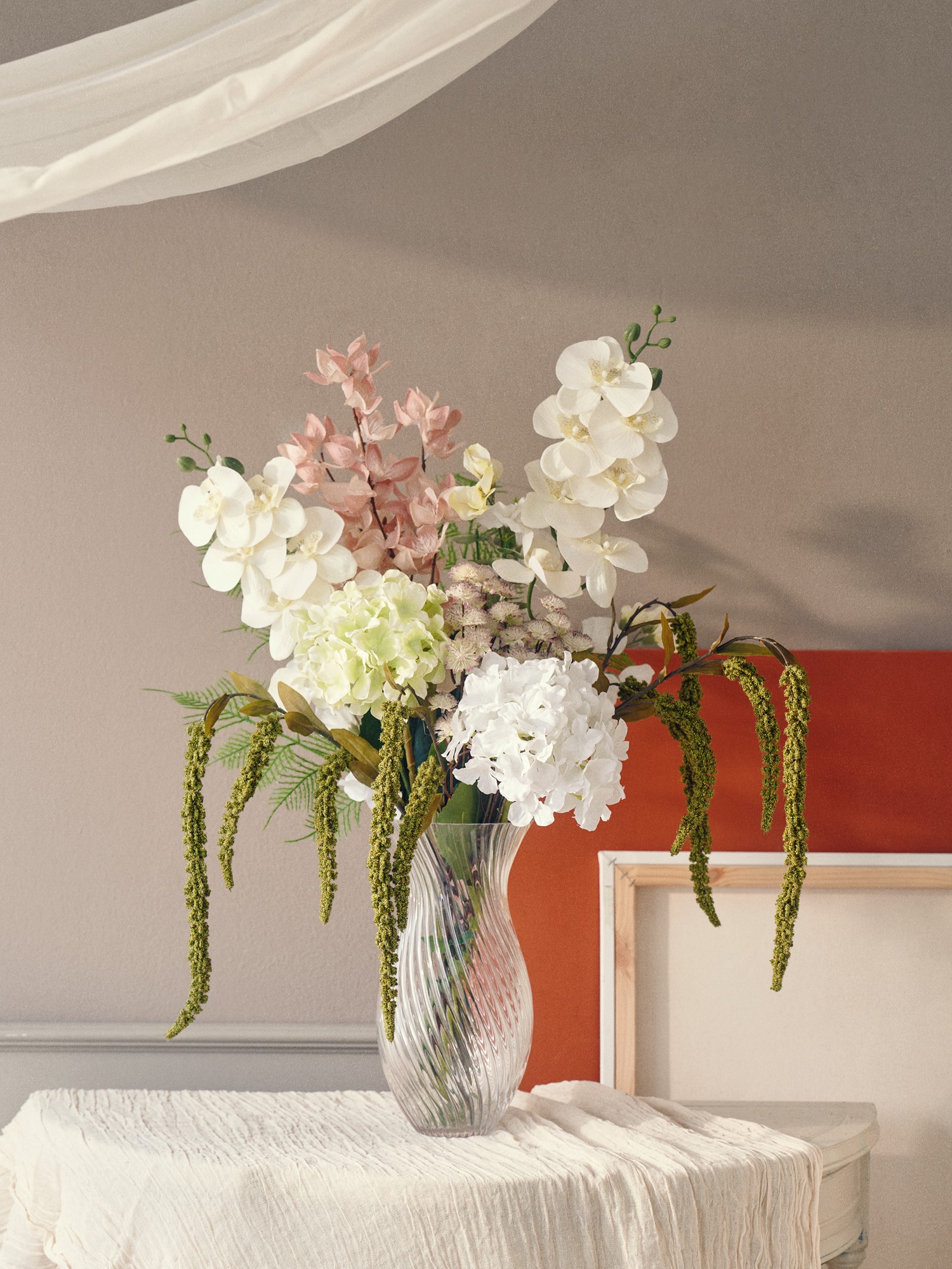 Artificial flower hydrangea 68 cm.