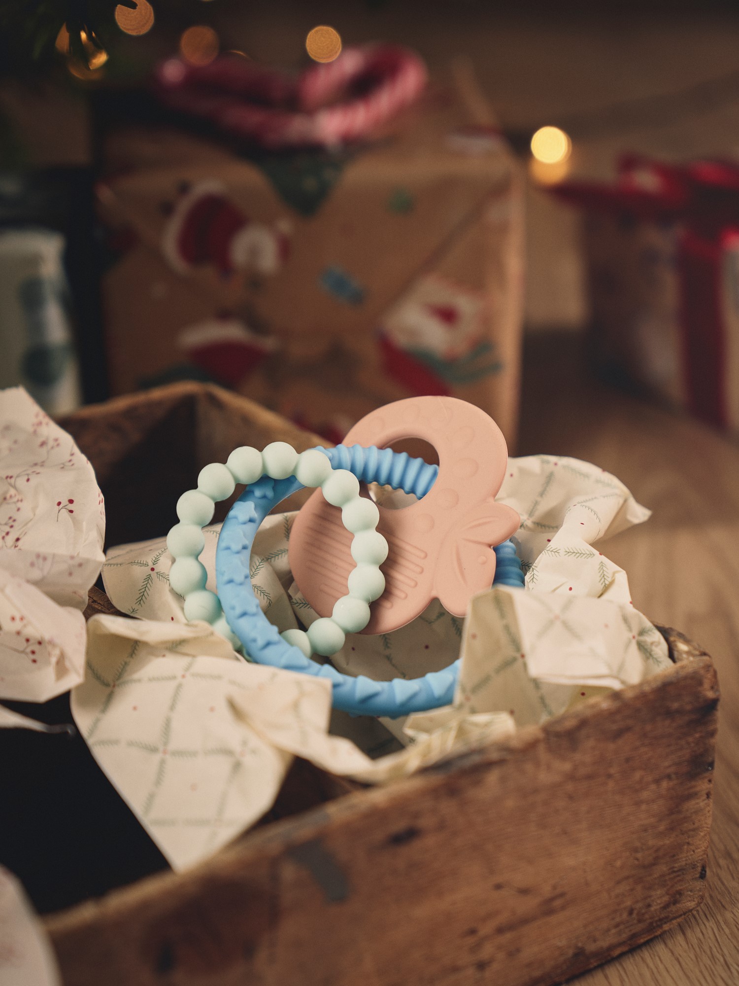 Baby teether ring Silicone. Ø6.5 cm.