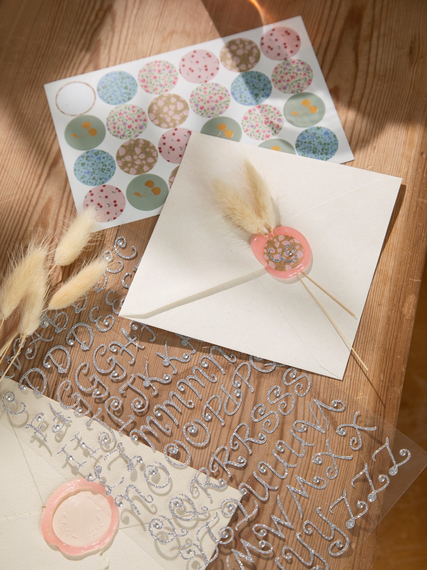 Letter stickers 75 letters.