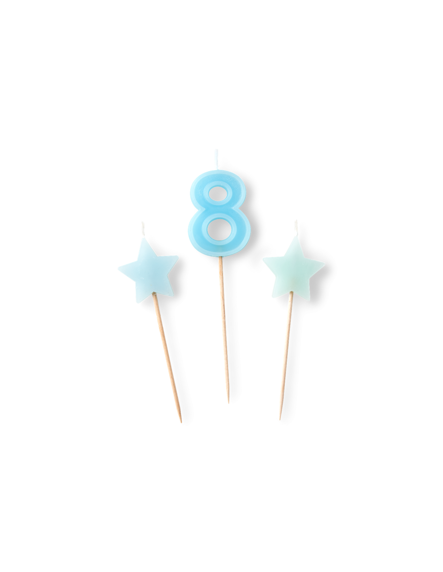 Cake candles Paraffin wax. 3 pcs.