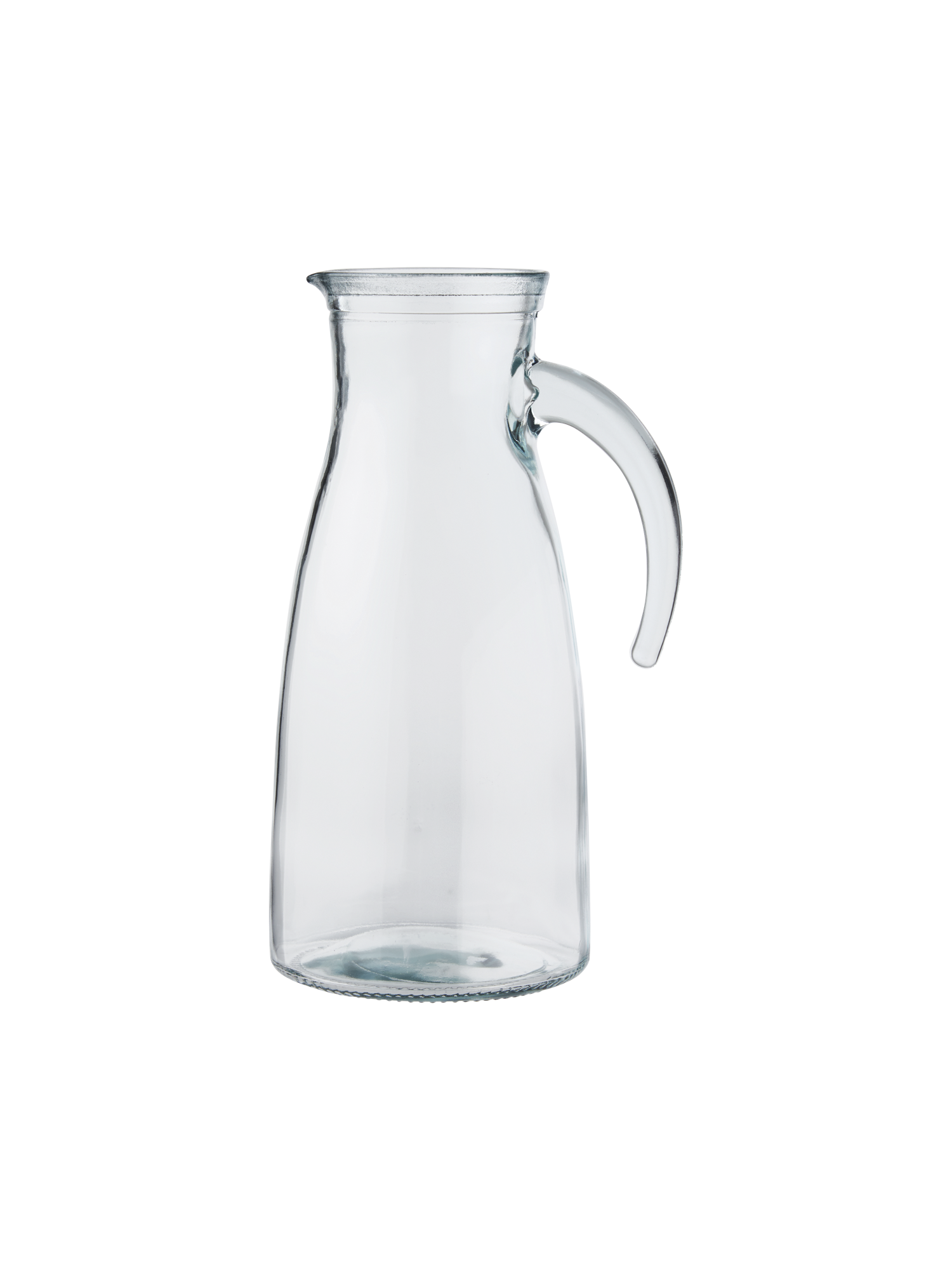 Glass jug Ø10.5 x 23 cm.