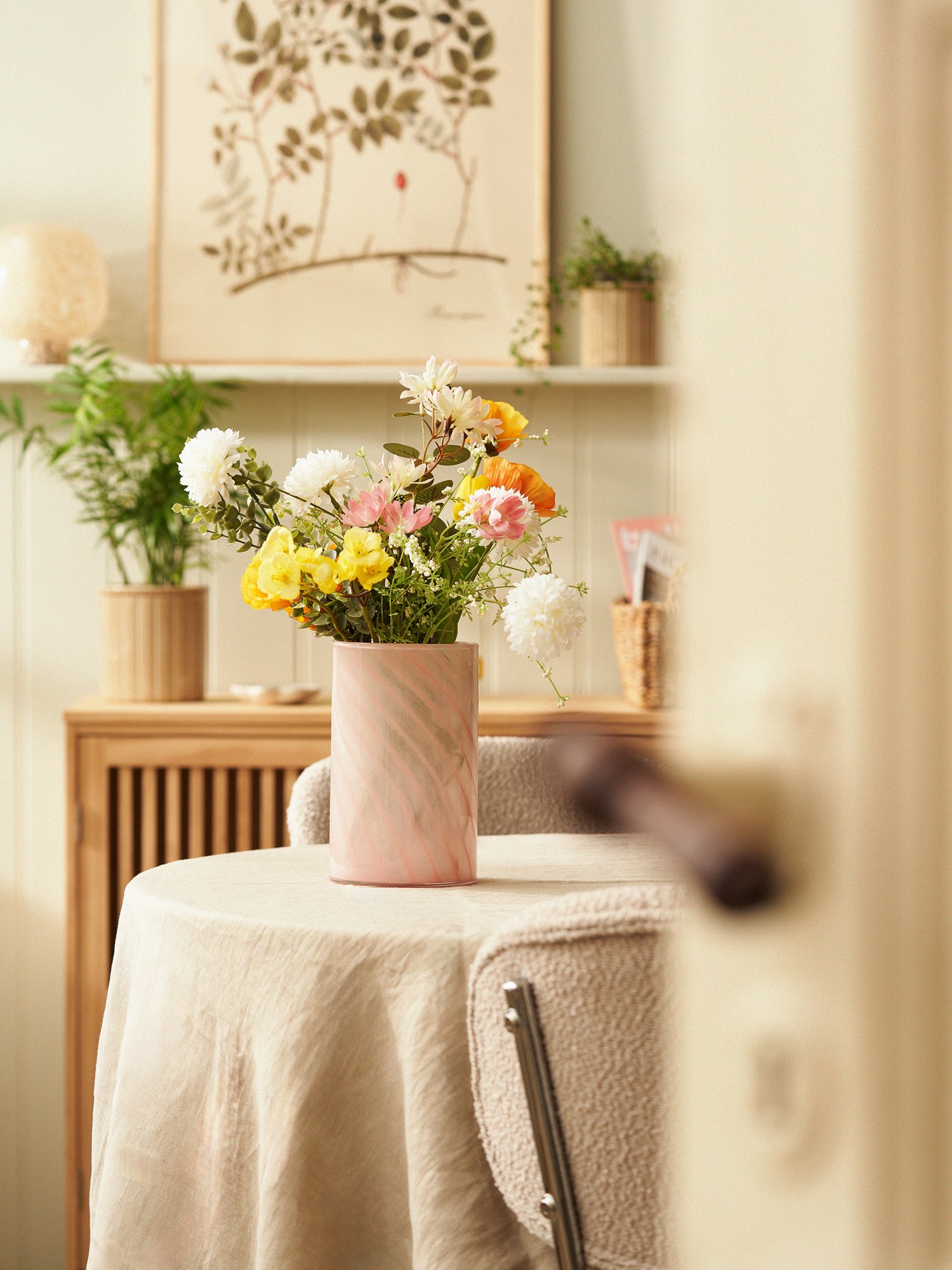 Vase Glass. Ø12x 20 cm.