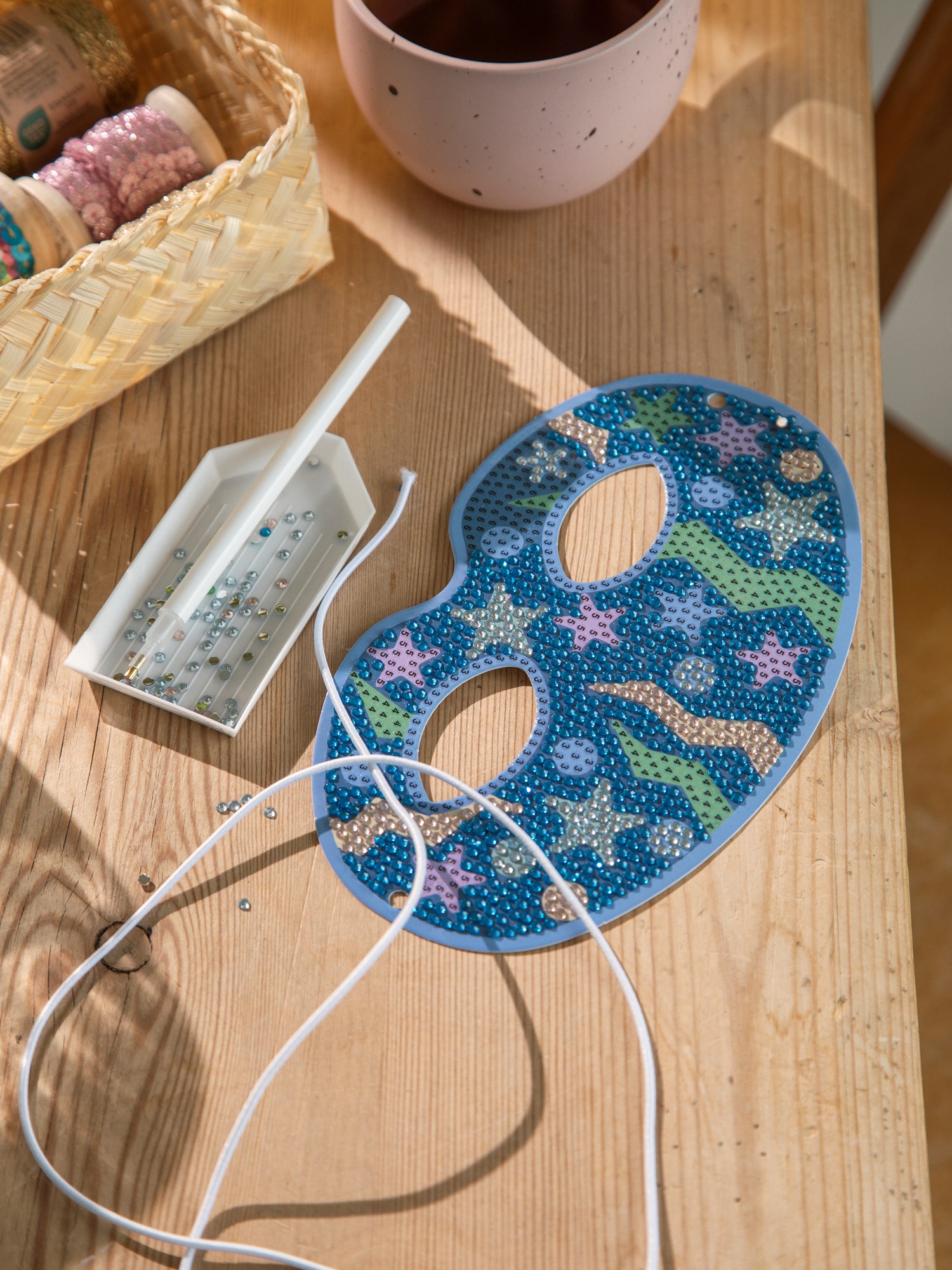 Diamond painting mask DIY kit For 1 mask.