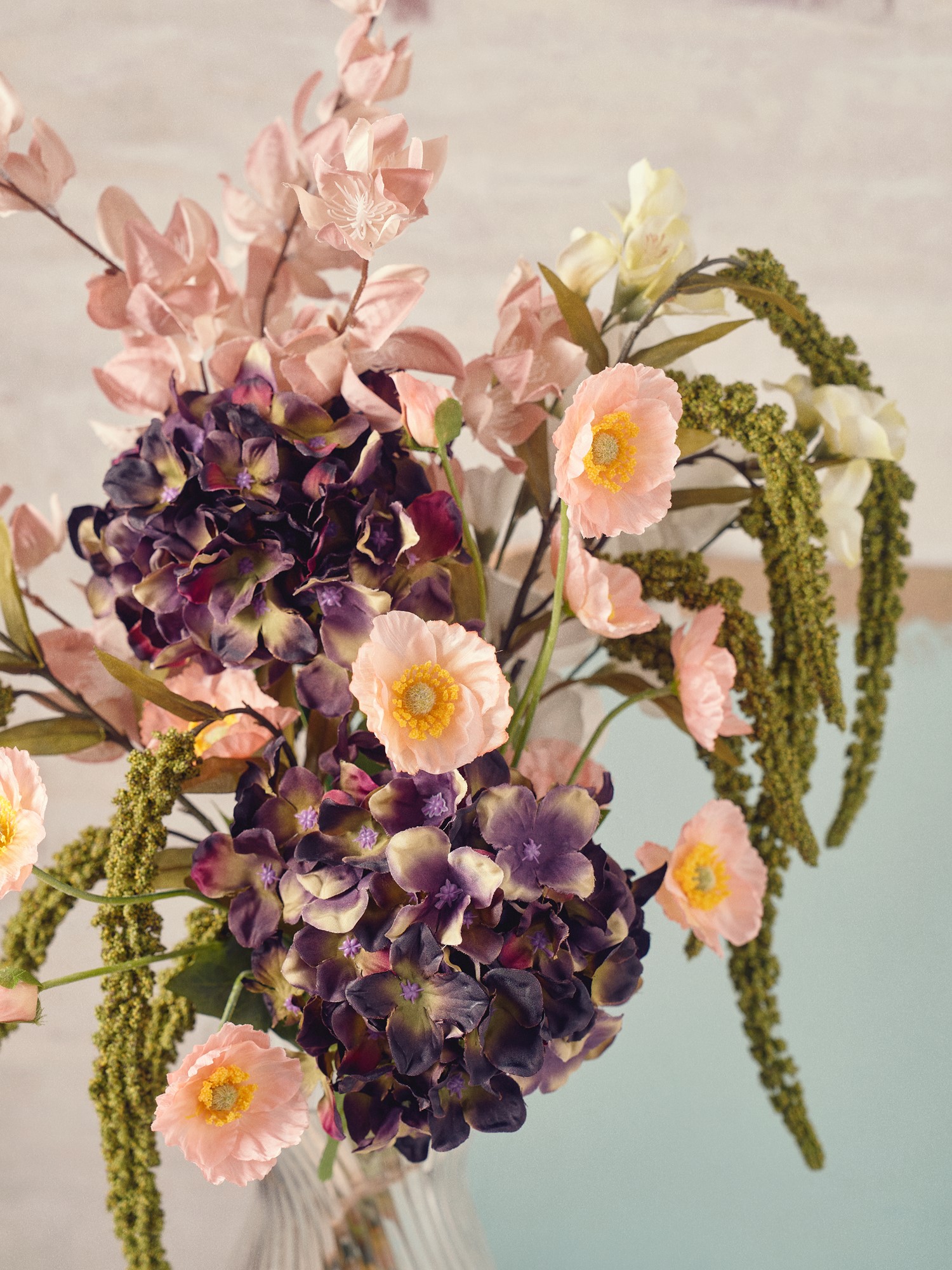 Artificial flower hydrangea 68 cm.