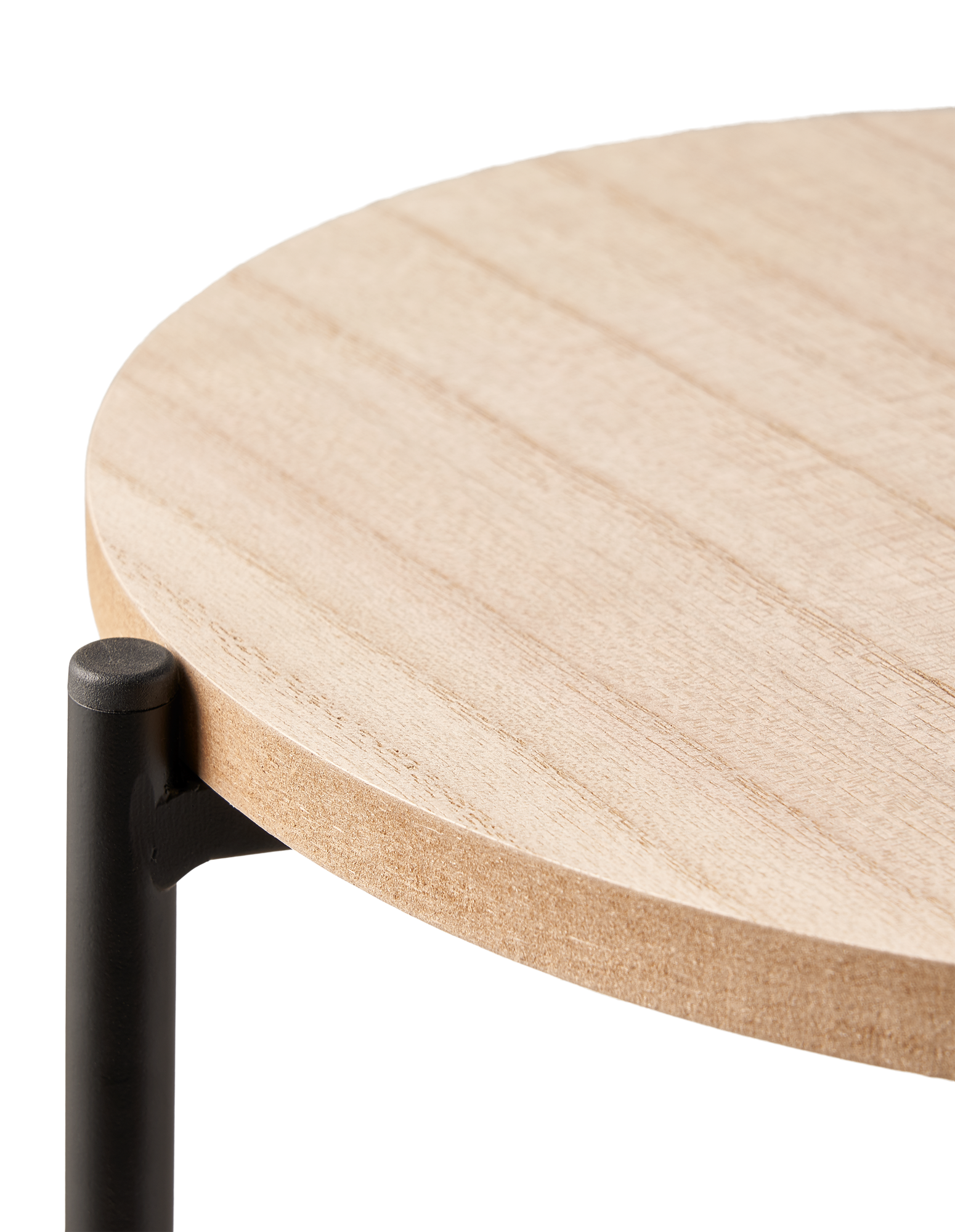 Plant stand Iron/MDF/poplar wood. 27 x 27 x 57.5 cm.