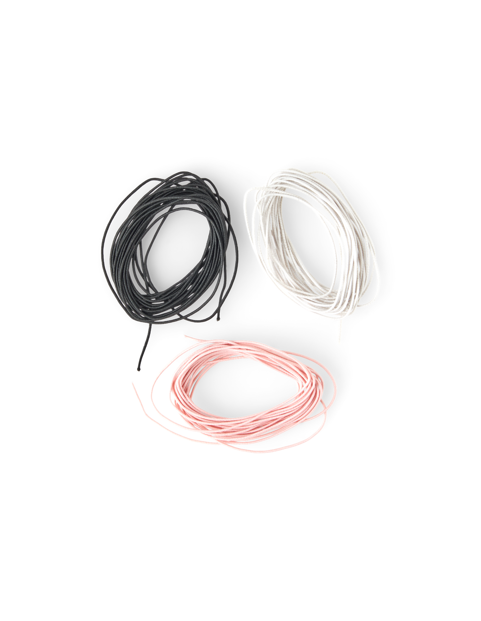 Elastic band Polypropylene/polyester. 0.8 mm x 3 m. 3 pcs.