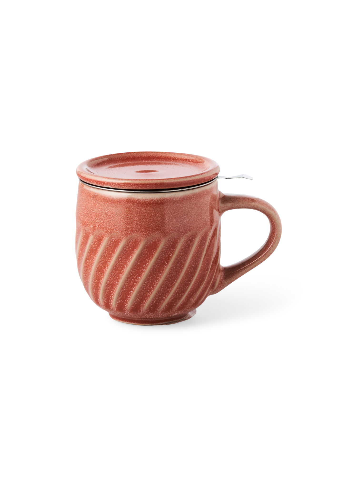 Mug with lid Stoneware. 250 ml.