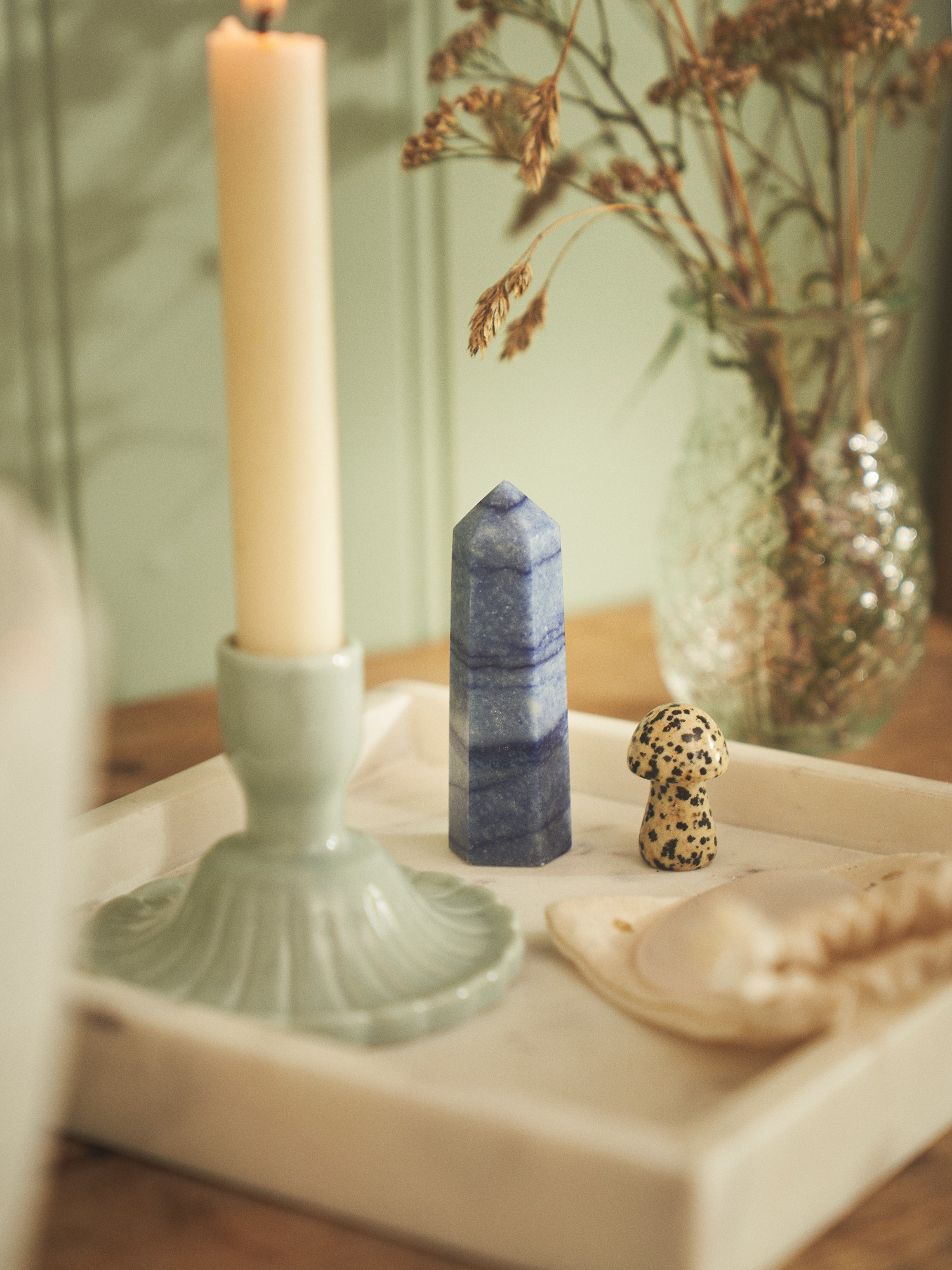 Crystal tower Blue Aventurine.