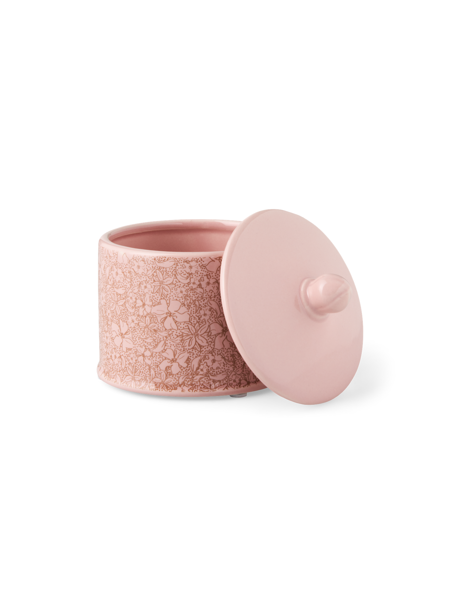 Decorative jar with lid Stoneware. Ø9.3 x 10.2 cm.