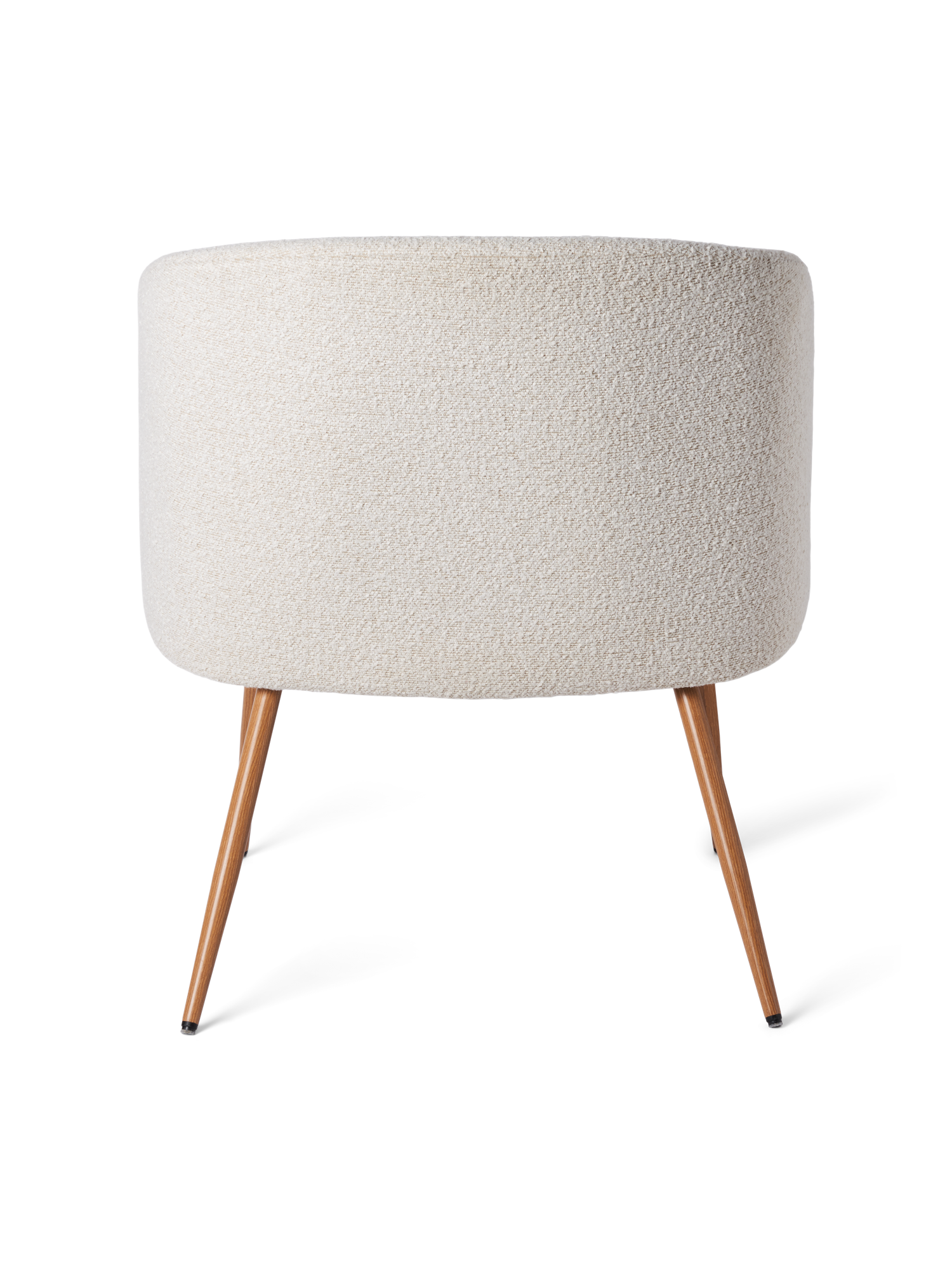 Bouclé lounge chair Iron/polyester/polyurethane. 67 x 43,5 x 78 cm.