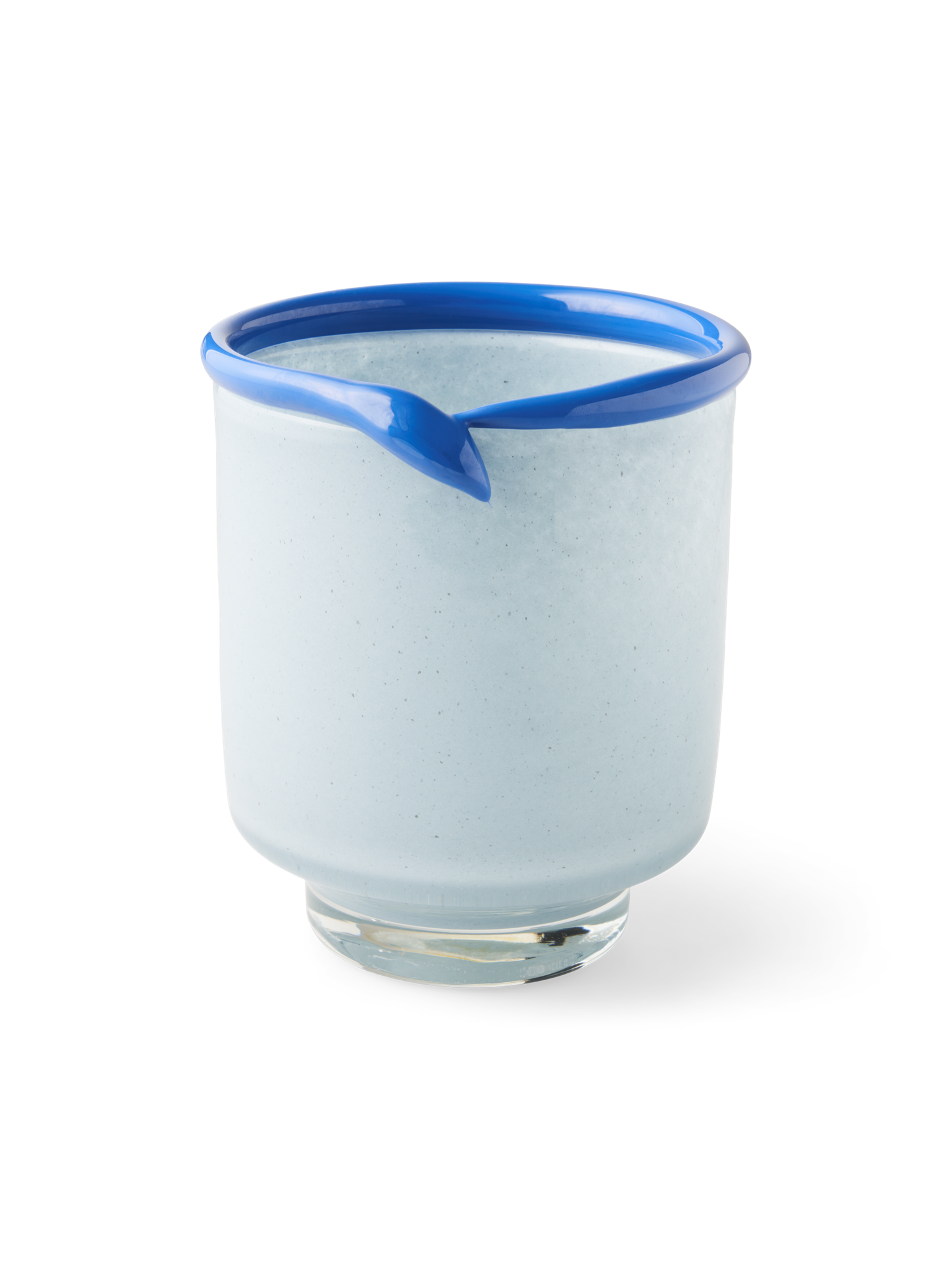 Vase Glass. 13.5 x 16 cm.