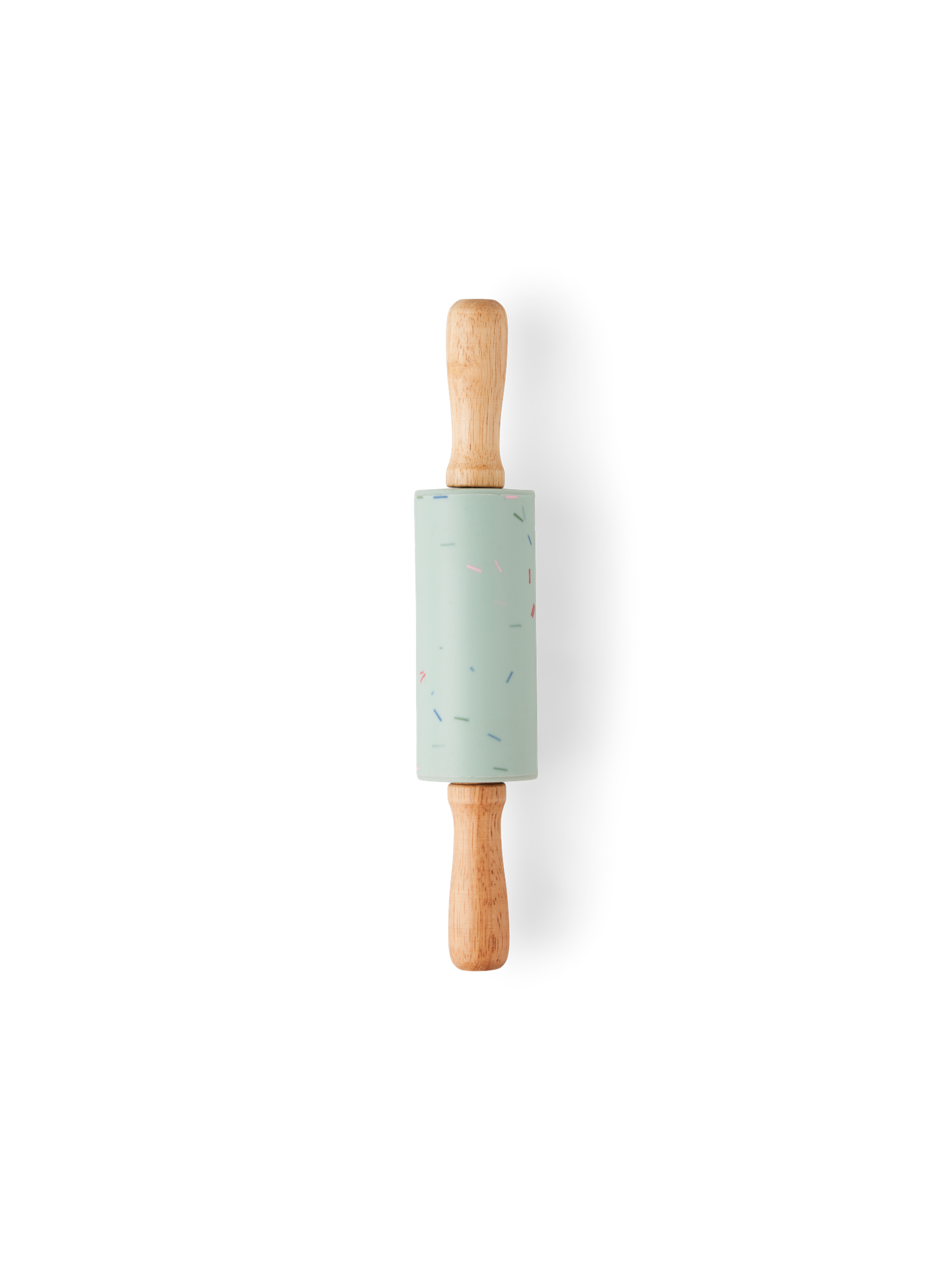 Mini rolling pin Silicone/polypropylene/rubber wood. Ø4 x 23 cm.