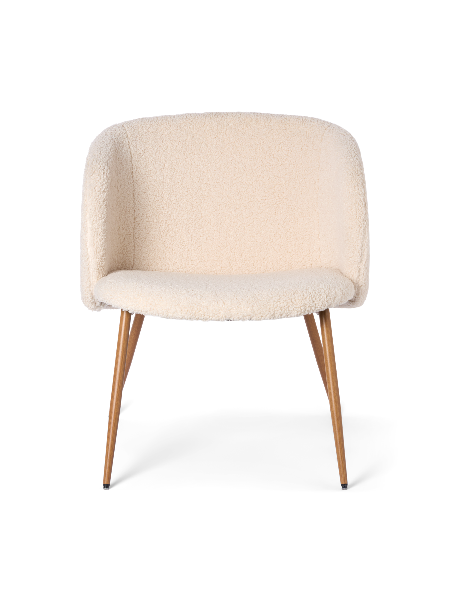 Lounge chair with teddy fabric 68.5 x 67 x 78.5 cm.