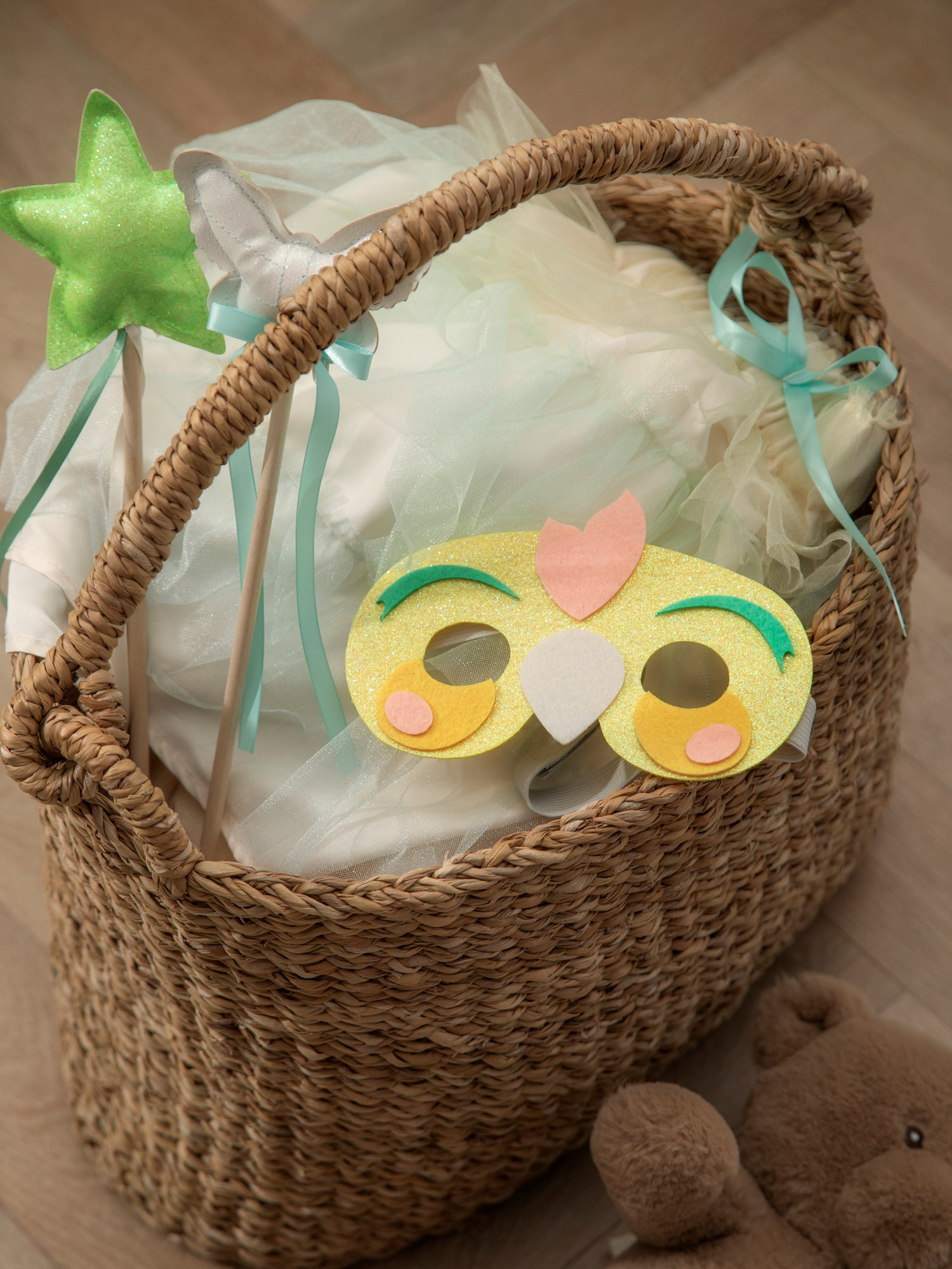 Dress-up mask parrot