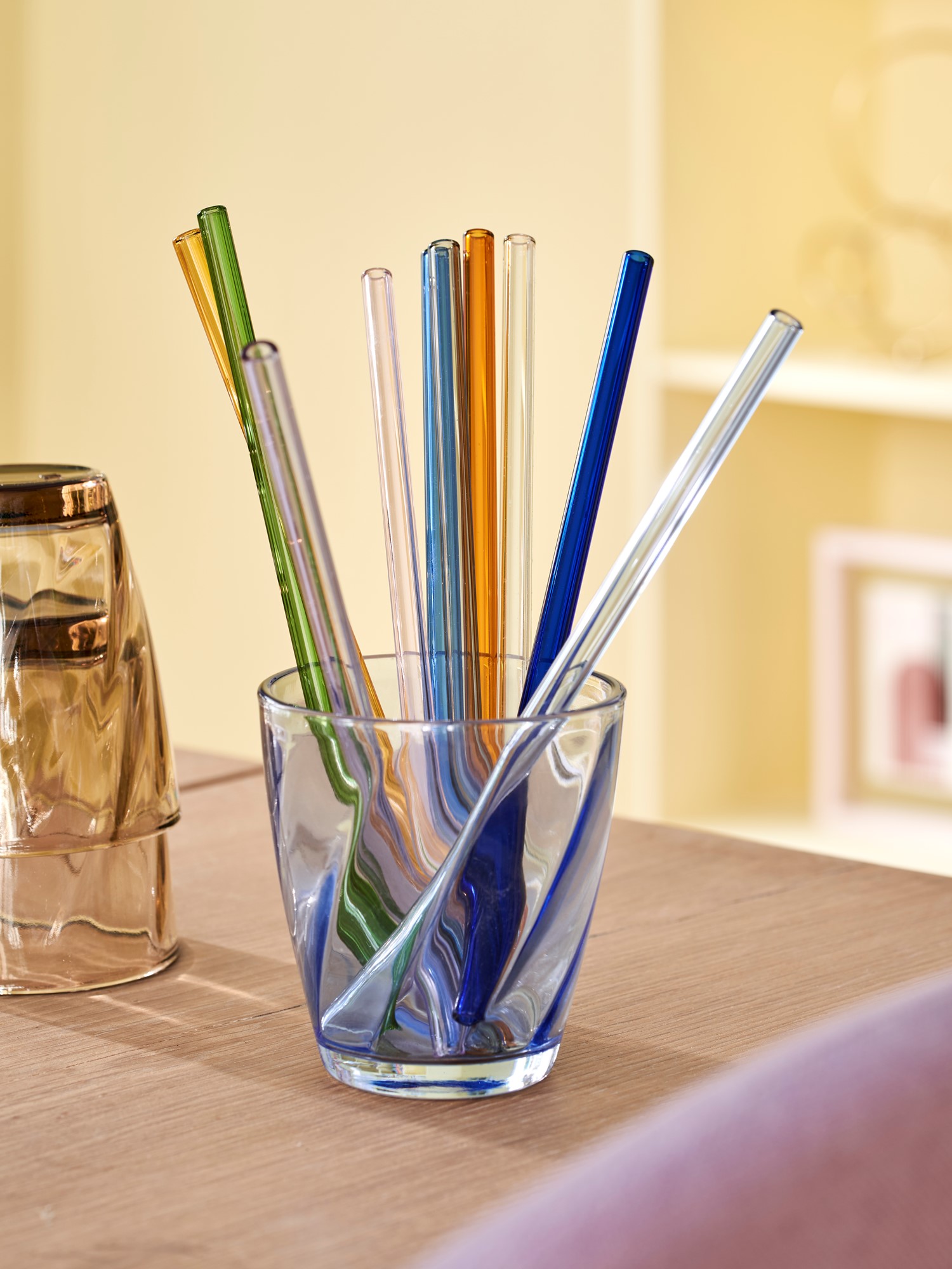 Drinking glass Glass. 8.5 x 9 cm.