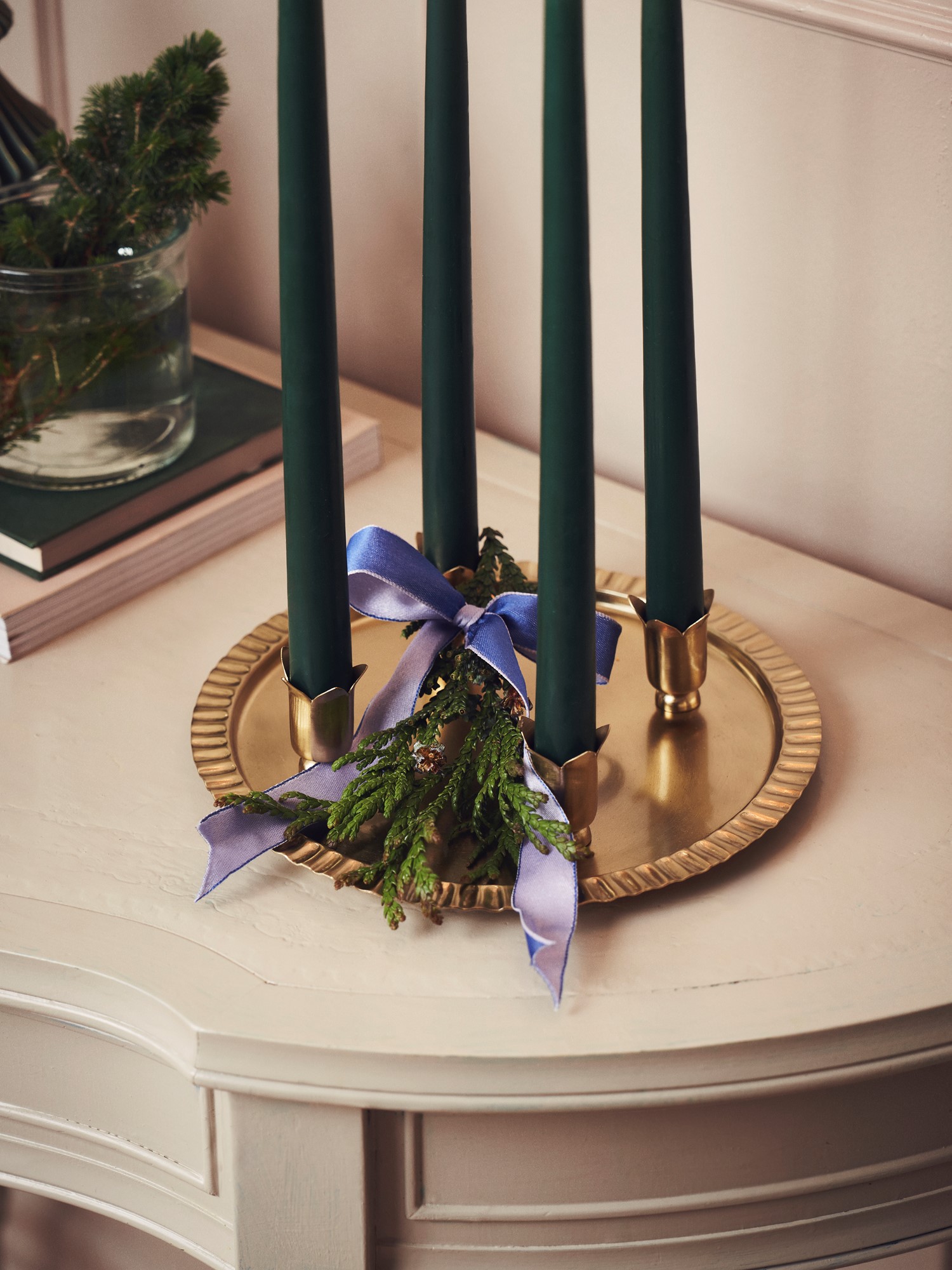 Advent candleholder Metal. Ø23 x 4 cm.