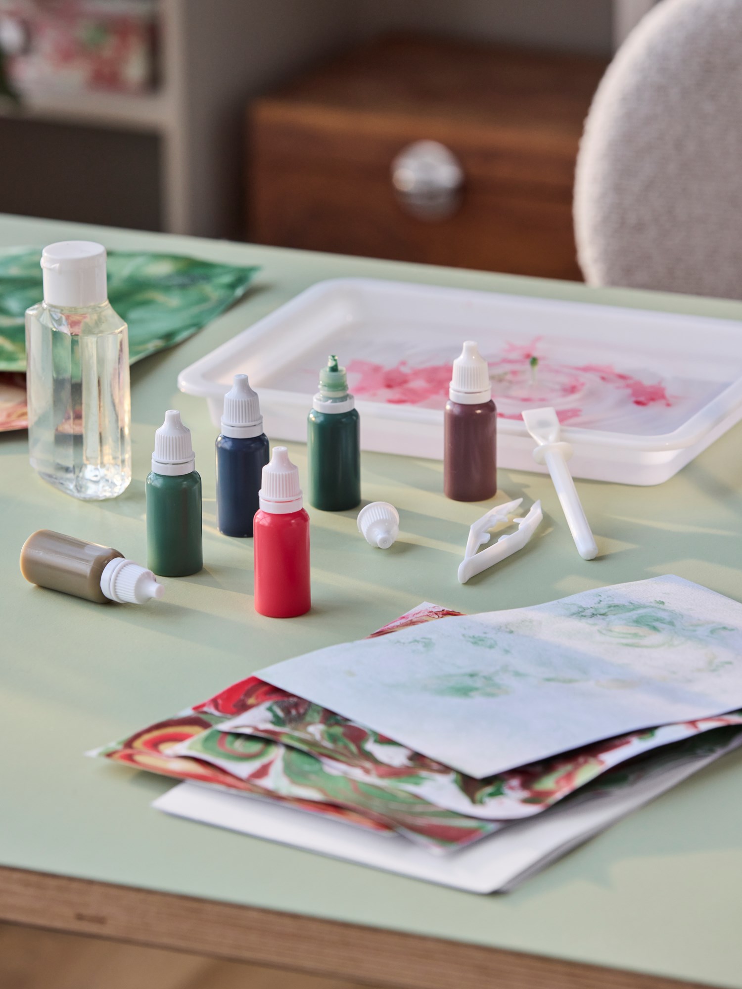 Marbling paint set Water-based paint.