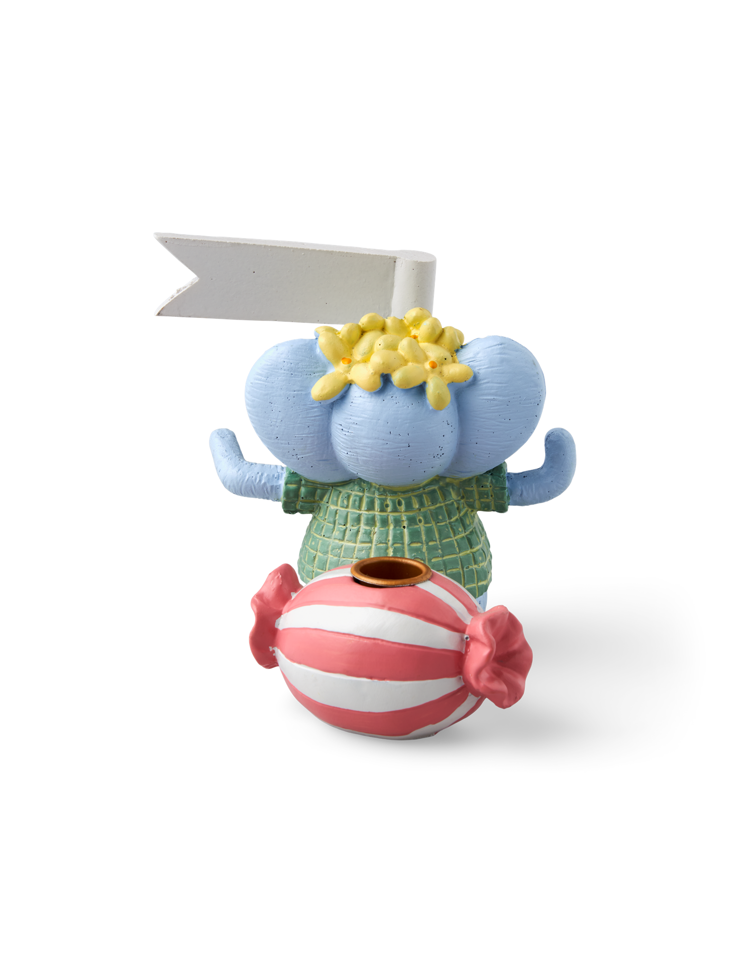 Birthday figurine candleholder 7 x 7.3 x 8.3 cm.