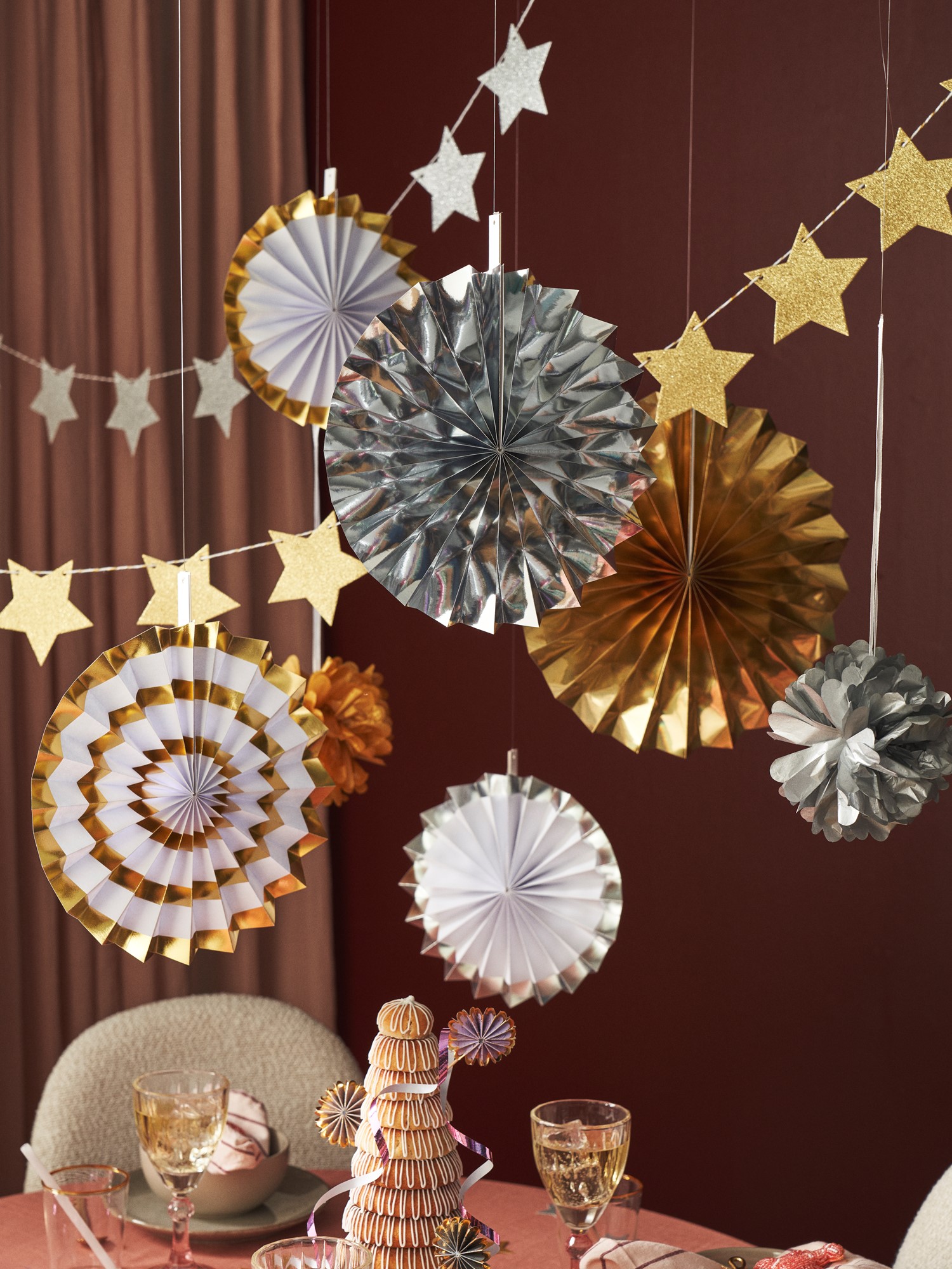 Party decorations set Paper. 9 pcs.