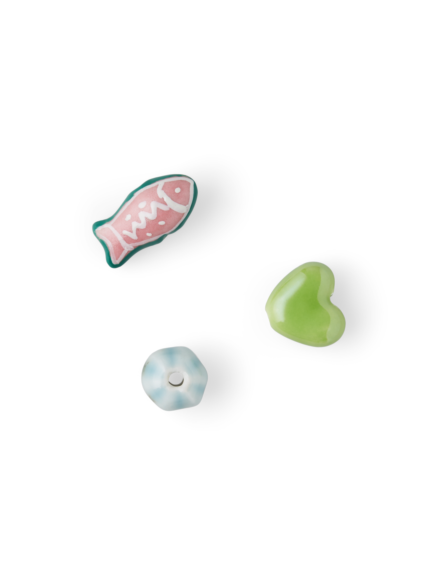 Porcelain beads 3 pcs.