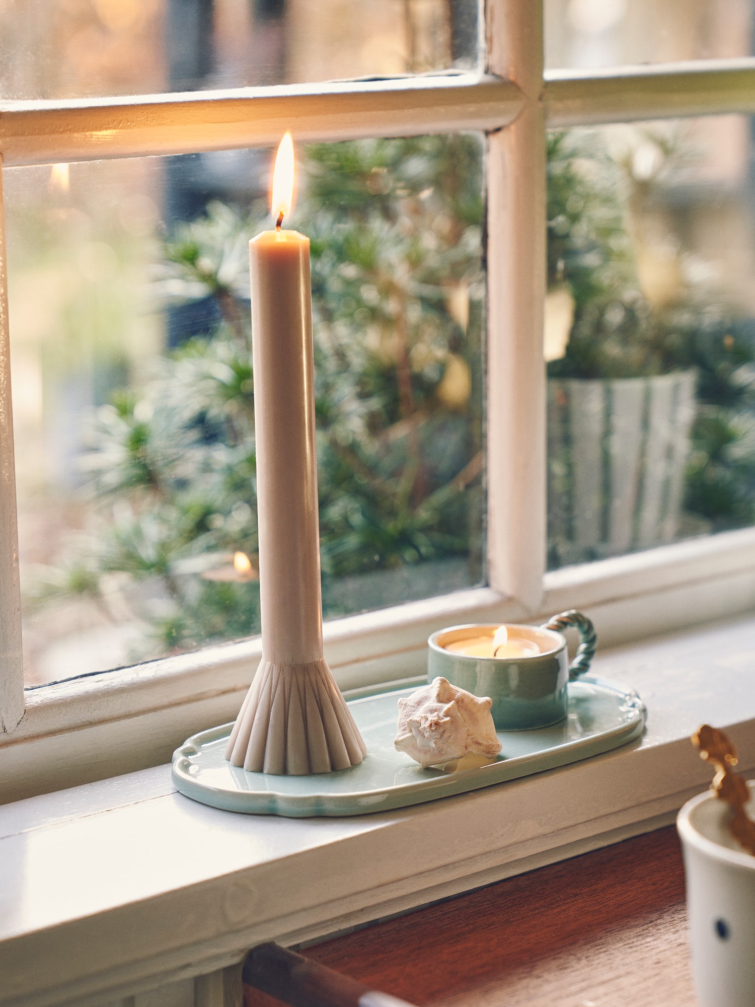 Candle Paraffin/stearin. Ø5.5 x 20 cm. 13 hours.