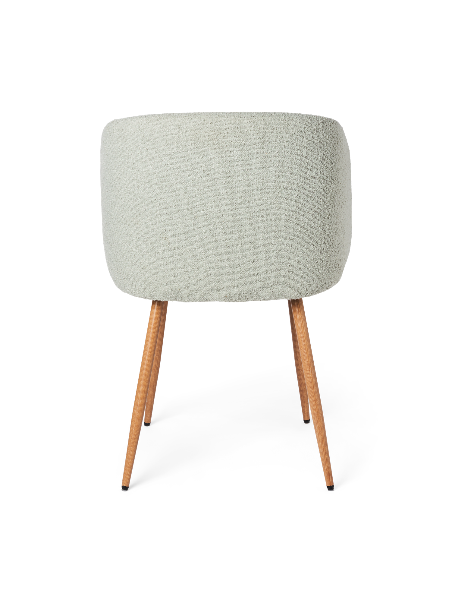 Chair with bouclé fabric 81 x 56.5 x 54 cm.