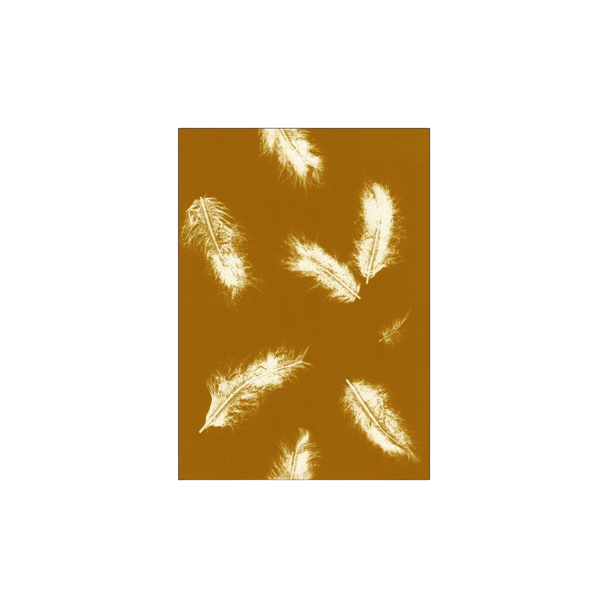 Poster Feather Dark Mustard 40 x 50 Pernille Folcarelli.