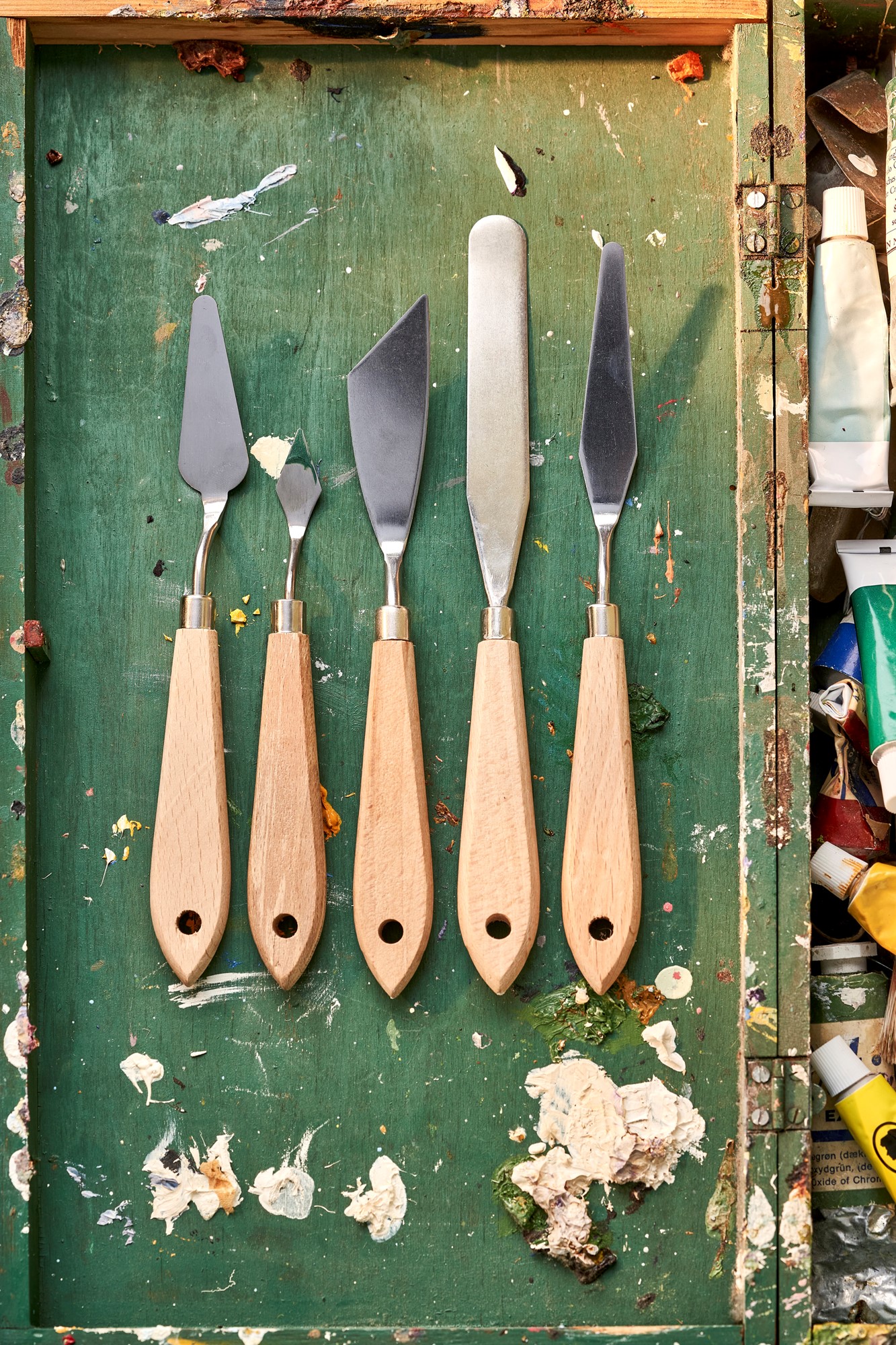 Painting spatula 17 Wood.