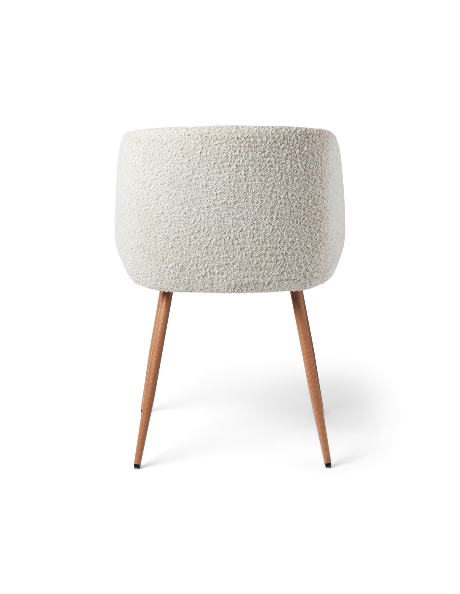 Chair with bouclé fabric Iron/polyester/polyurethane. 50 x 42,5 x 81 cm.