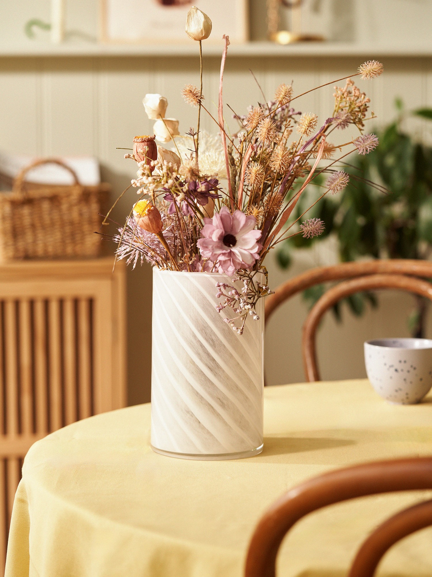 Vase Glass. Ø12x 20 cm.