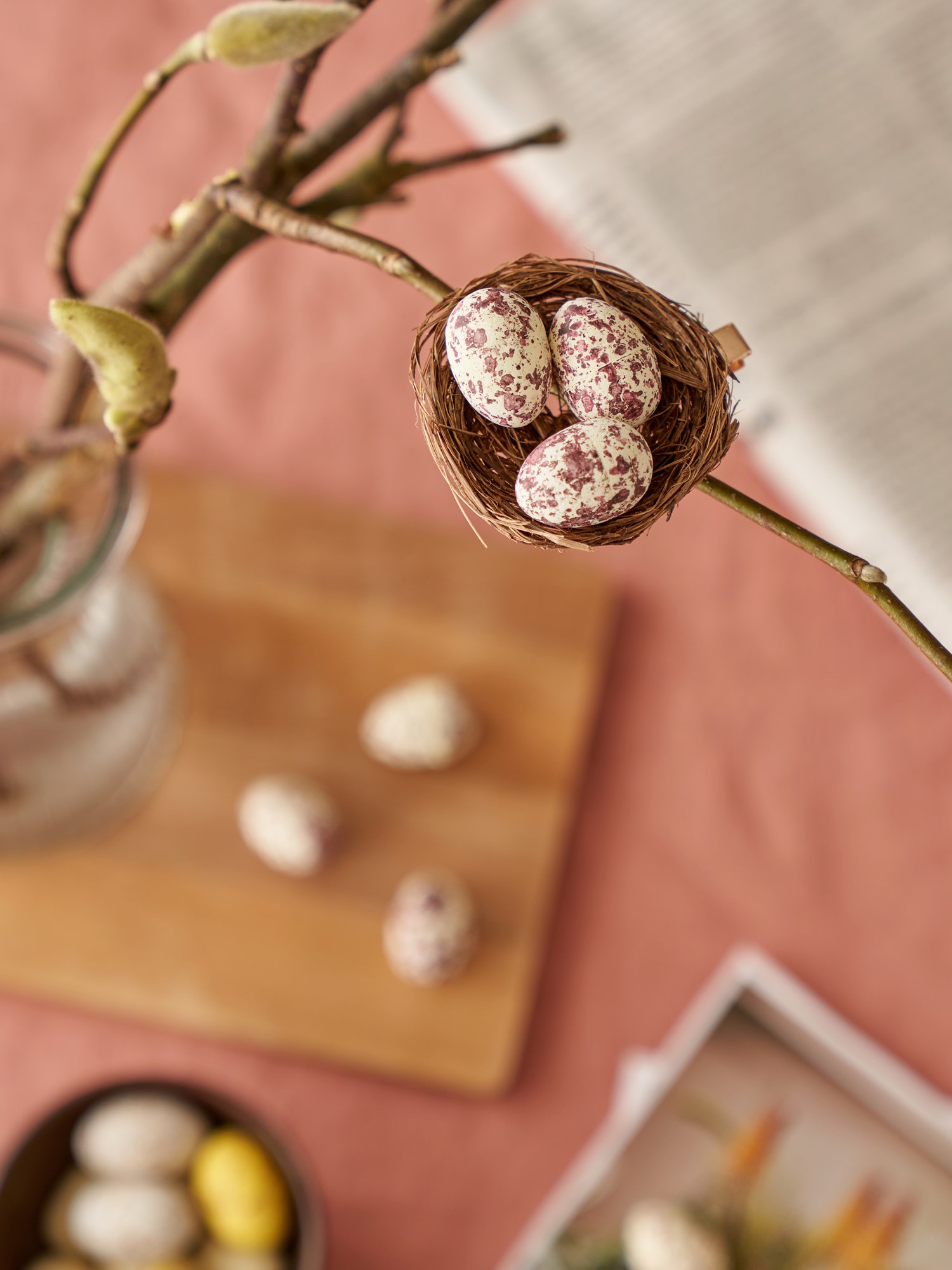 Foam quail eggs Foam. 1.8 x 2.5 cm. 12 pcs.