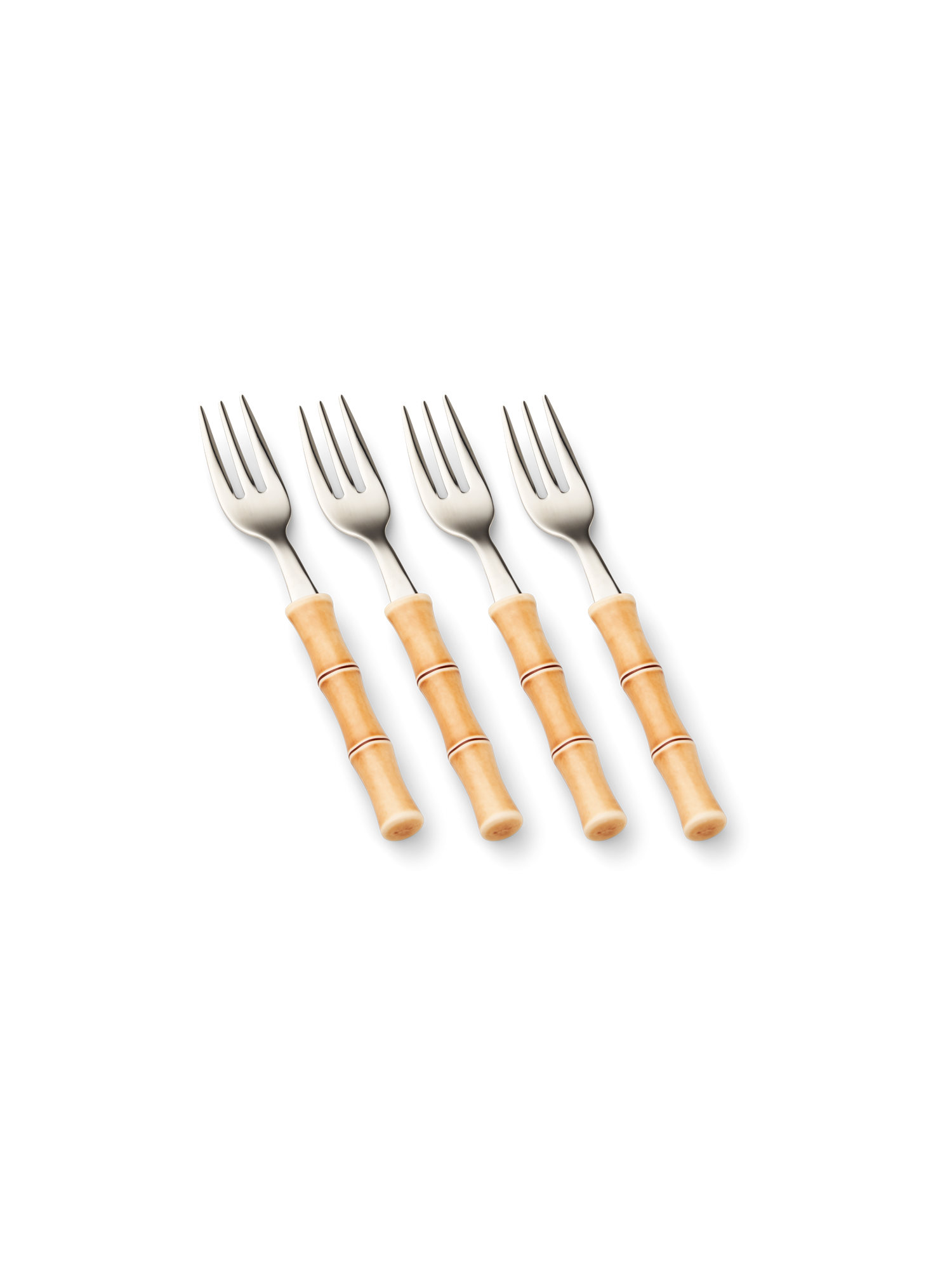 Dessert fork Bamboo Stainless steel/nylon. 16 cm. 4 pcs.