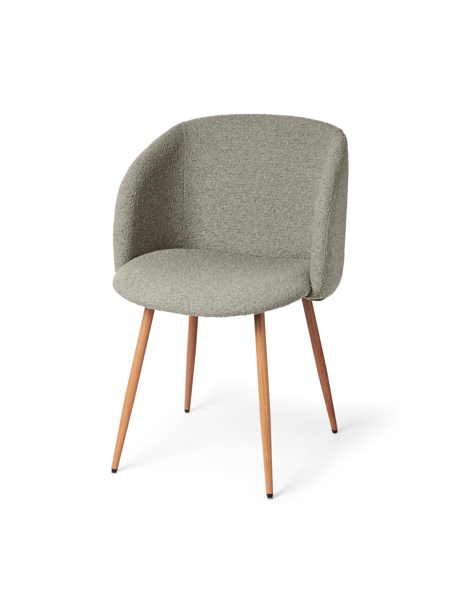 Chair with bouclé fabric 81 x 56.5 x 54 cm.