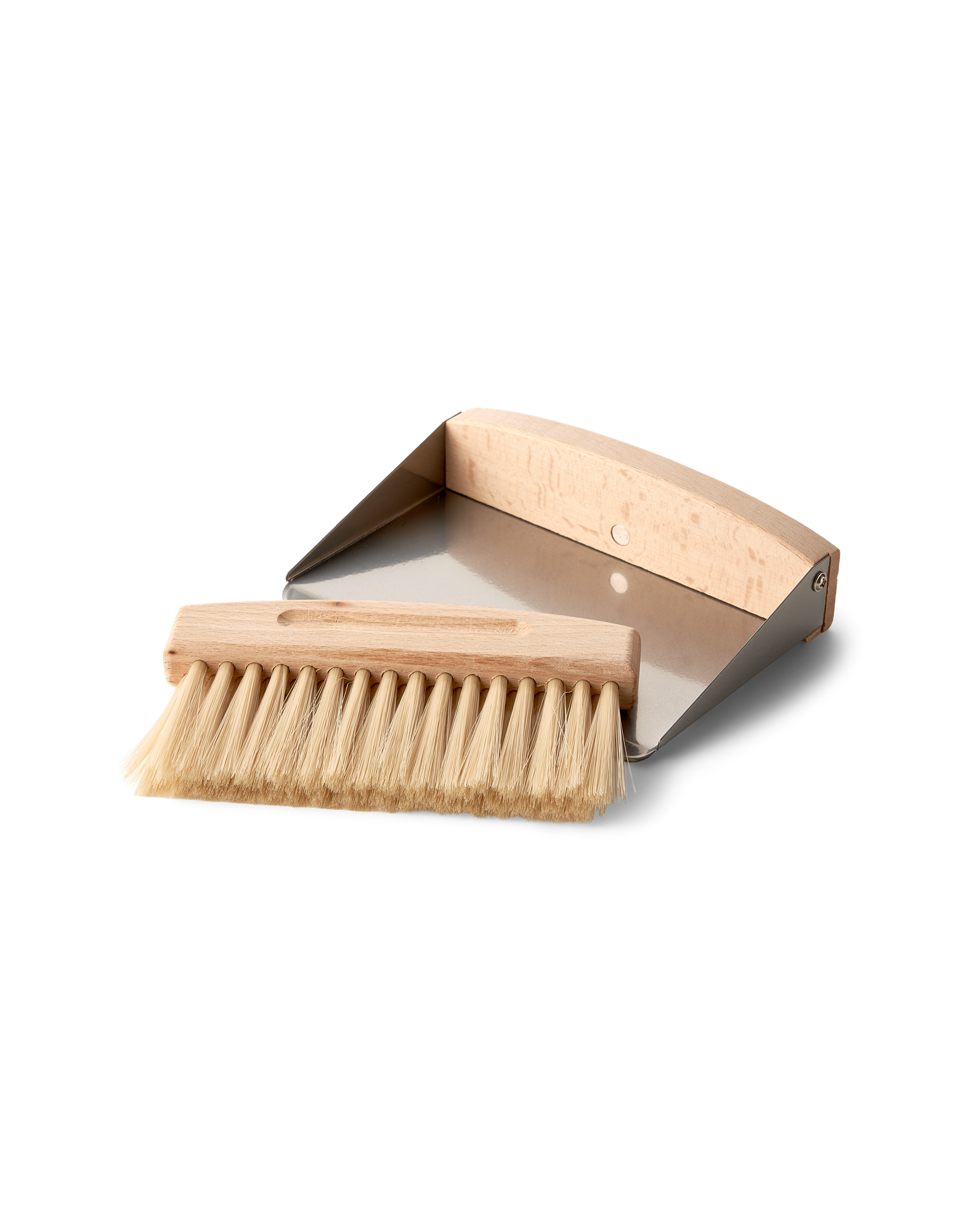 Table dustpan and broom Metal/plastic/beech wood.