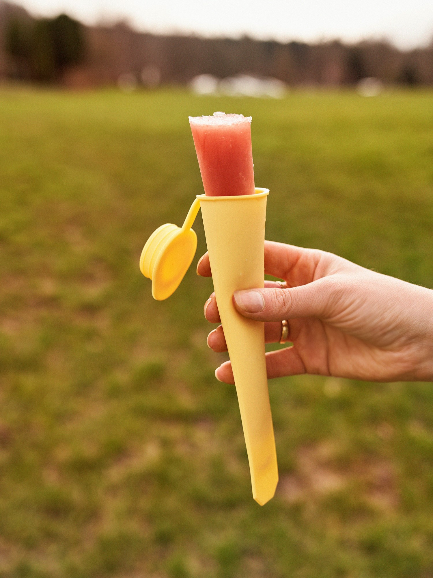 Push-up ice lolly mould Silicone. Ø4 x 19 cm.