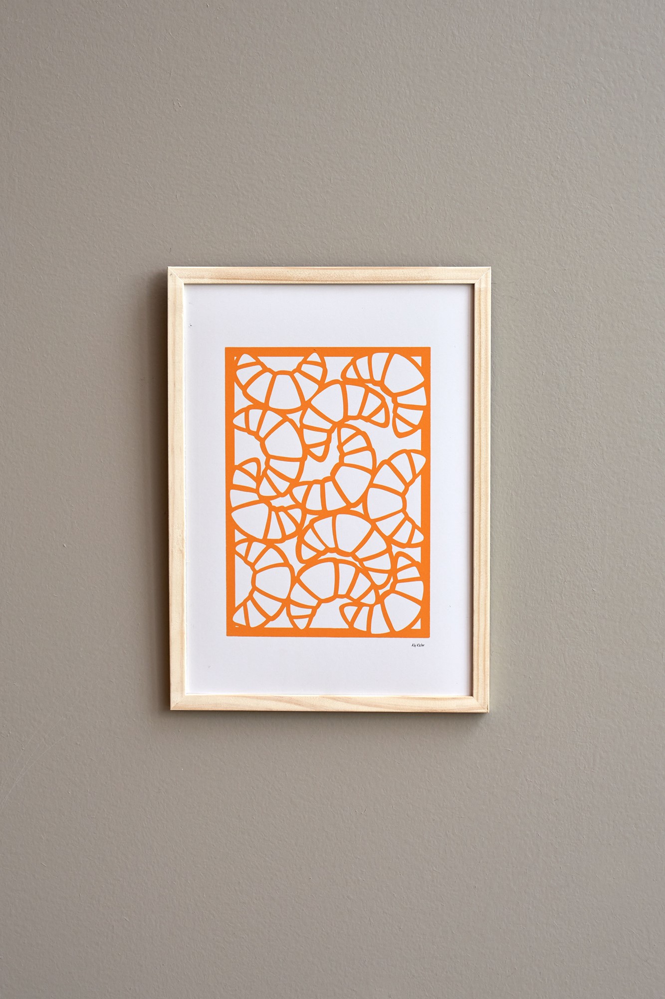 Poster Croissants A4 Annemette Glud Kloster.