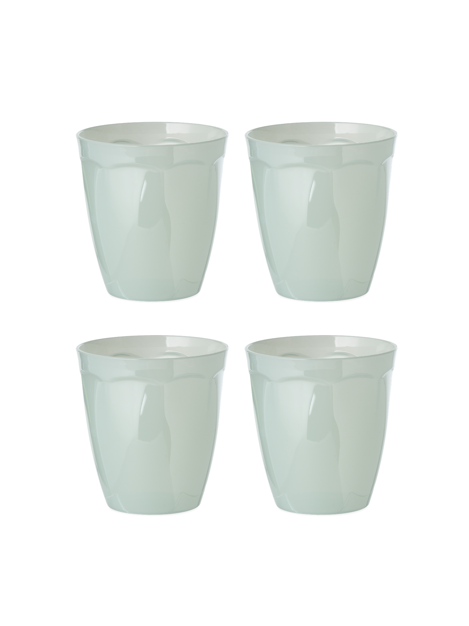 Reusable plastic glasses 4-pack Ø8.5. 4 pcs.