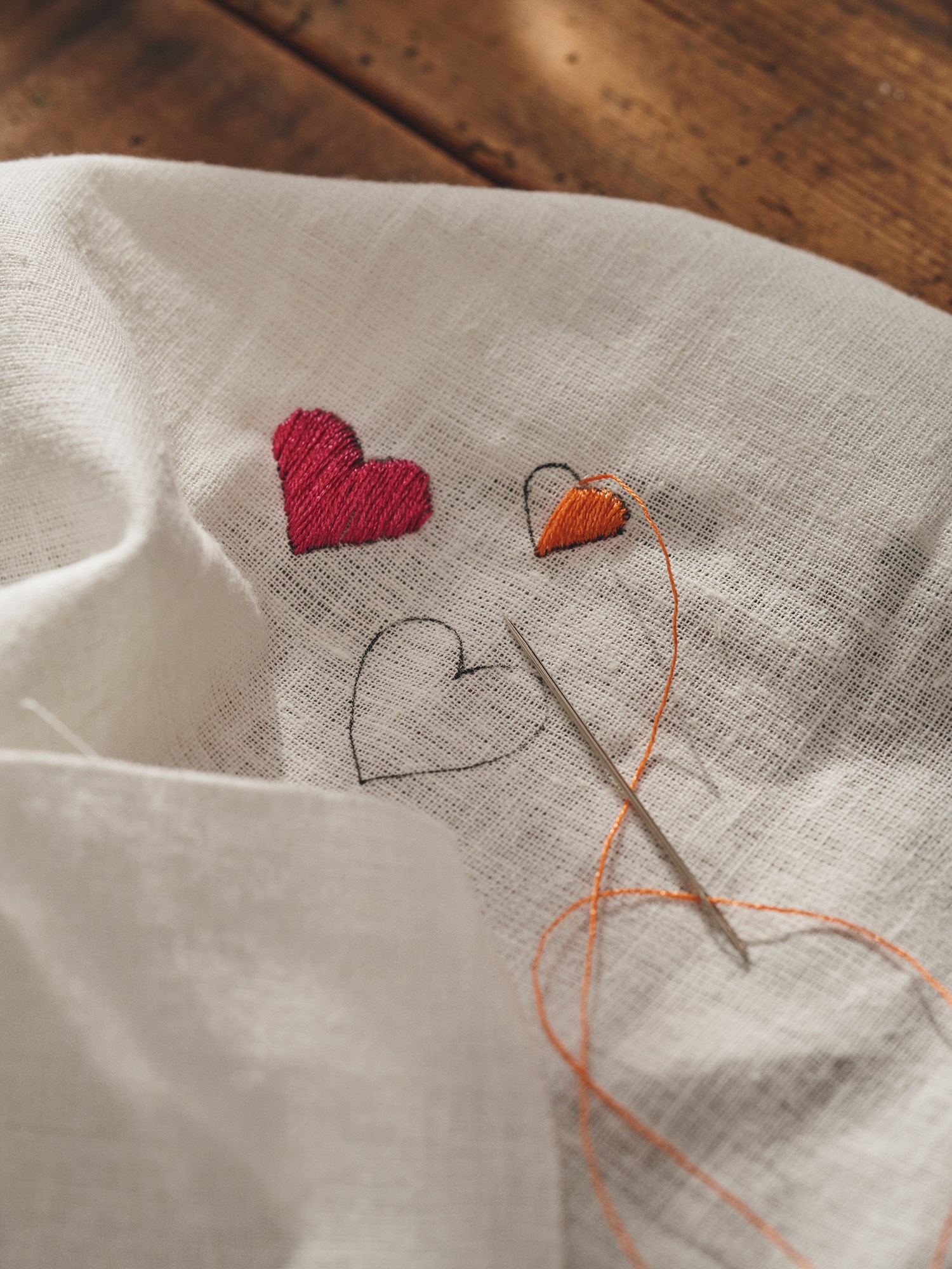 Embroidery fabric Cotton/linen. 45 x 55 cm.