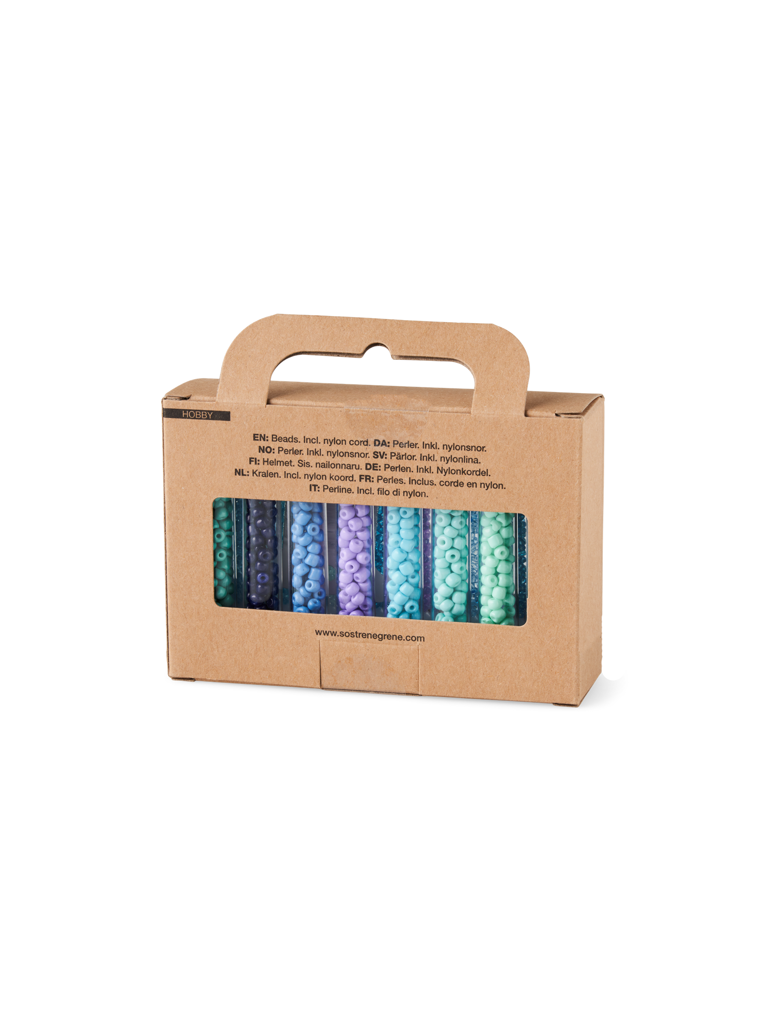 Beads set 2 sizes. 16 x 5 g.