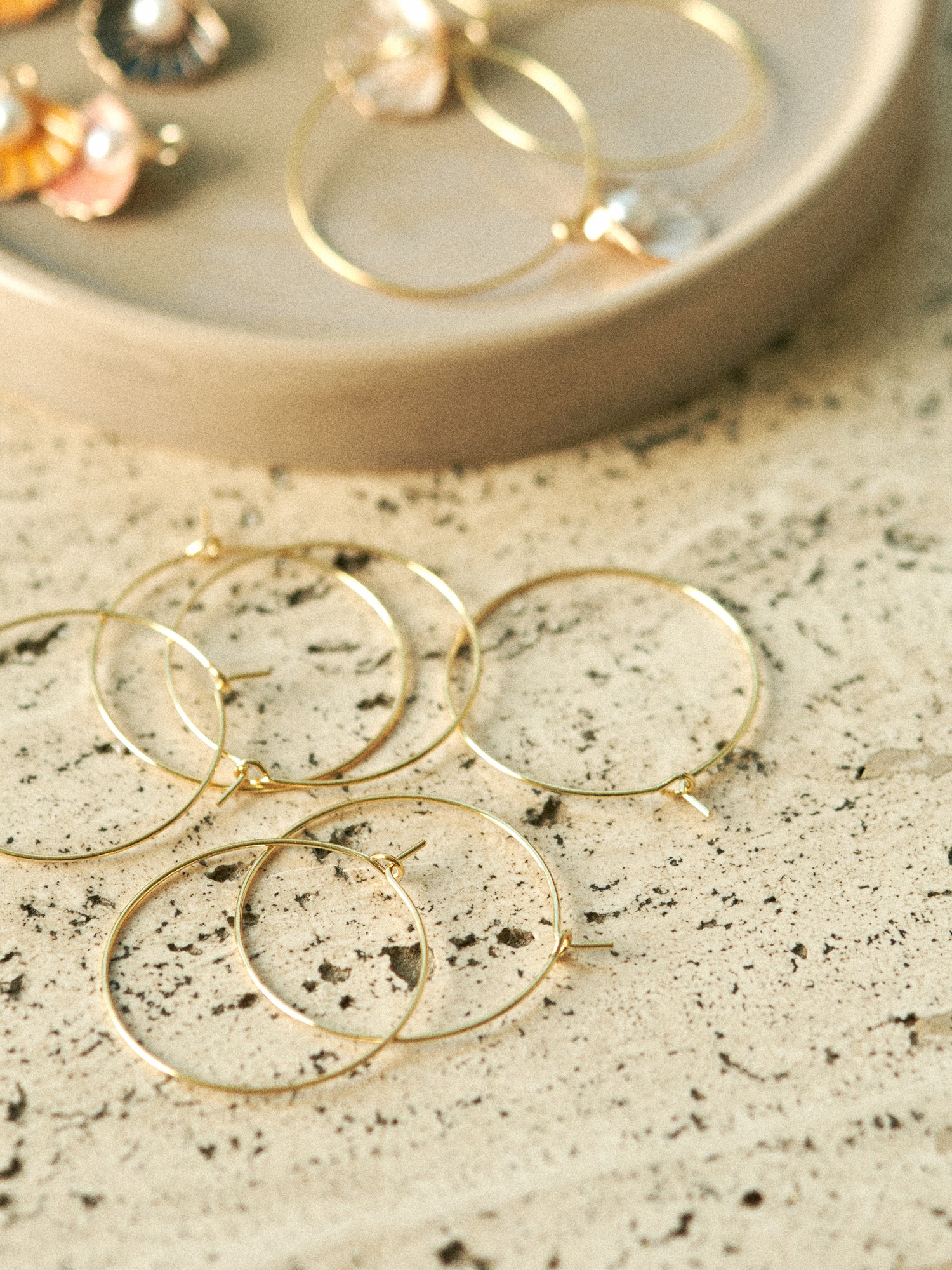 DIY earring hoops Iron. Ø2 cm. 10 pcs.