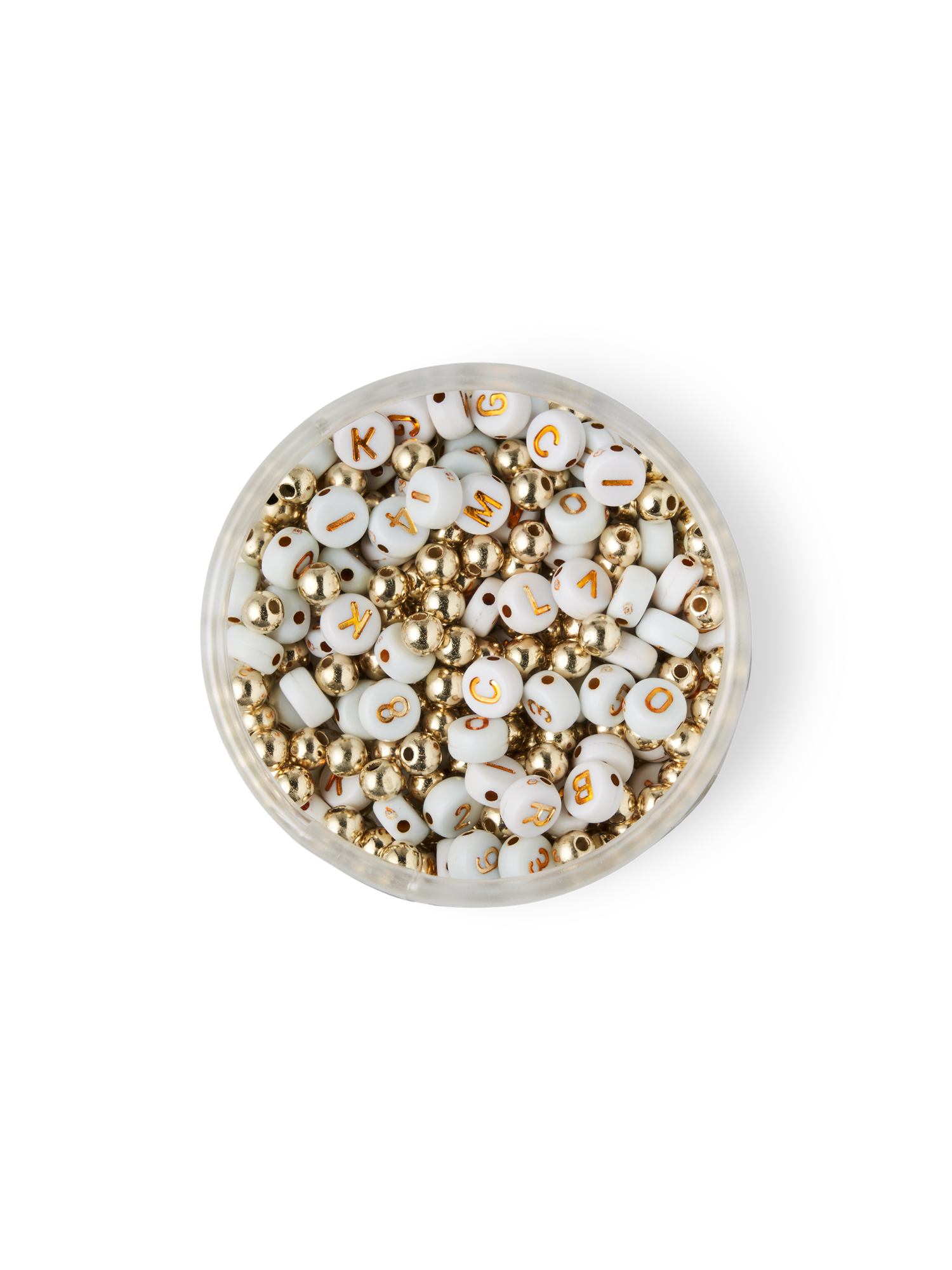 Beads Polystyrene/acrylic. 30 g. Ø4.6 mm/Ø6.8 mm.