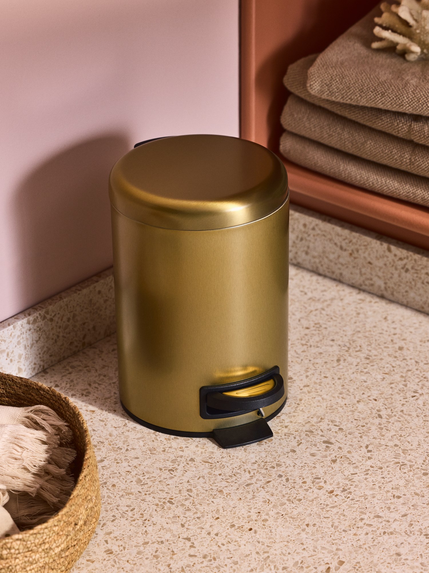 Toilet bin Stainless steel. Ø22 x 25 cm.