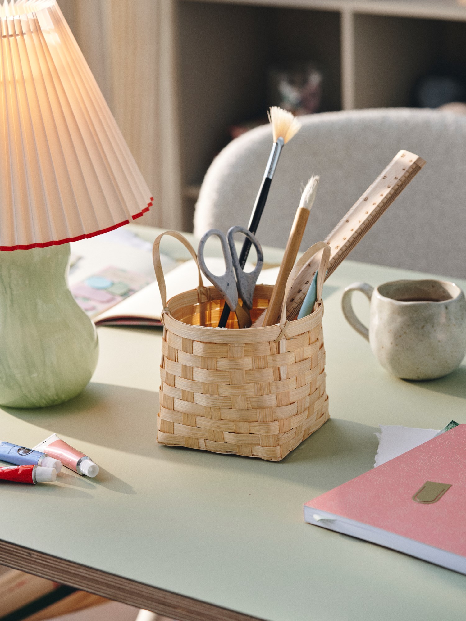 Basket Bamboo. Ø13.5 x 11 cm.