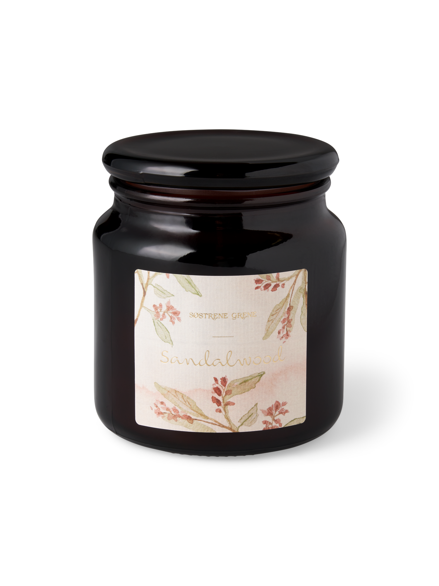 Scented candle Sandalwood Rapeseed wax/scent/glass/. 70 hours.
