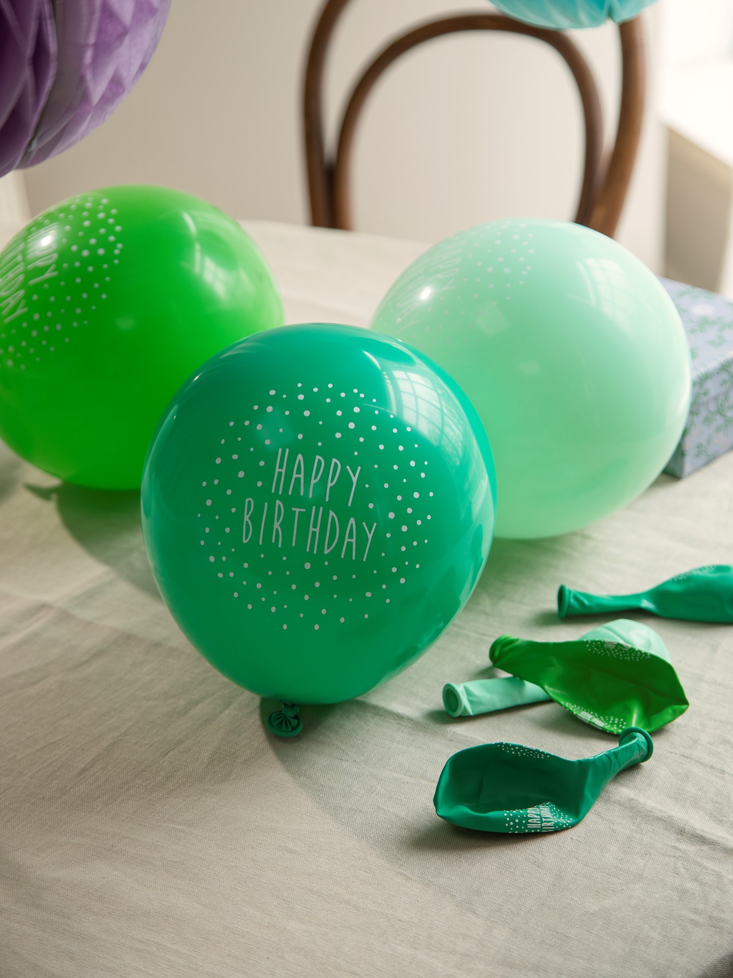 Birthday balloons Ø30 Latex. 8 pcs.